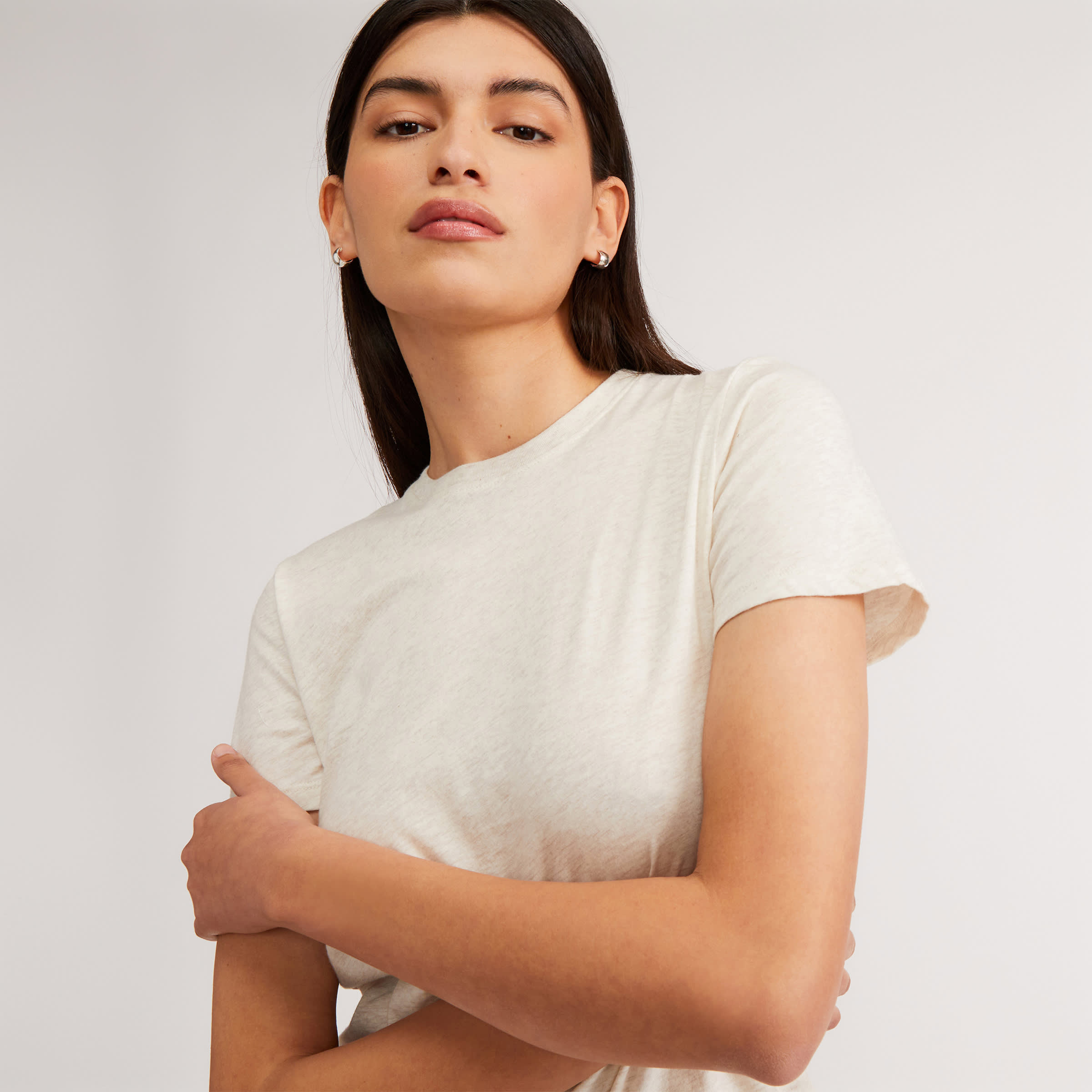 Buy wholesale Round neck T-shirt Aperitif is like organic sheathing,  organic cotton, heather gray