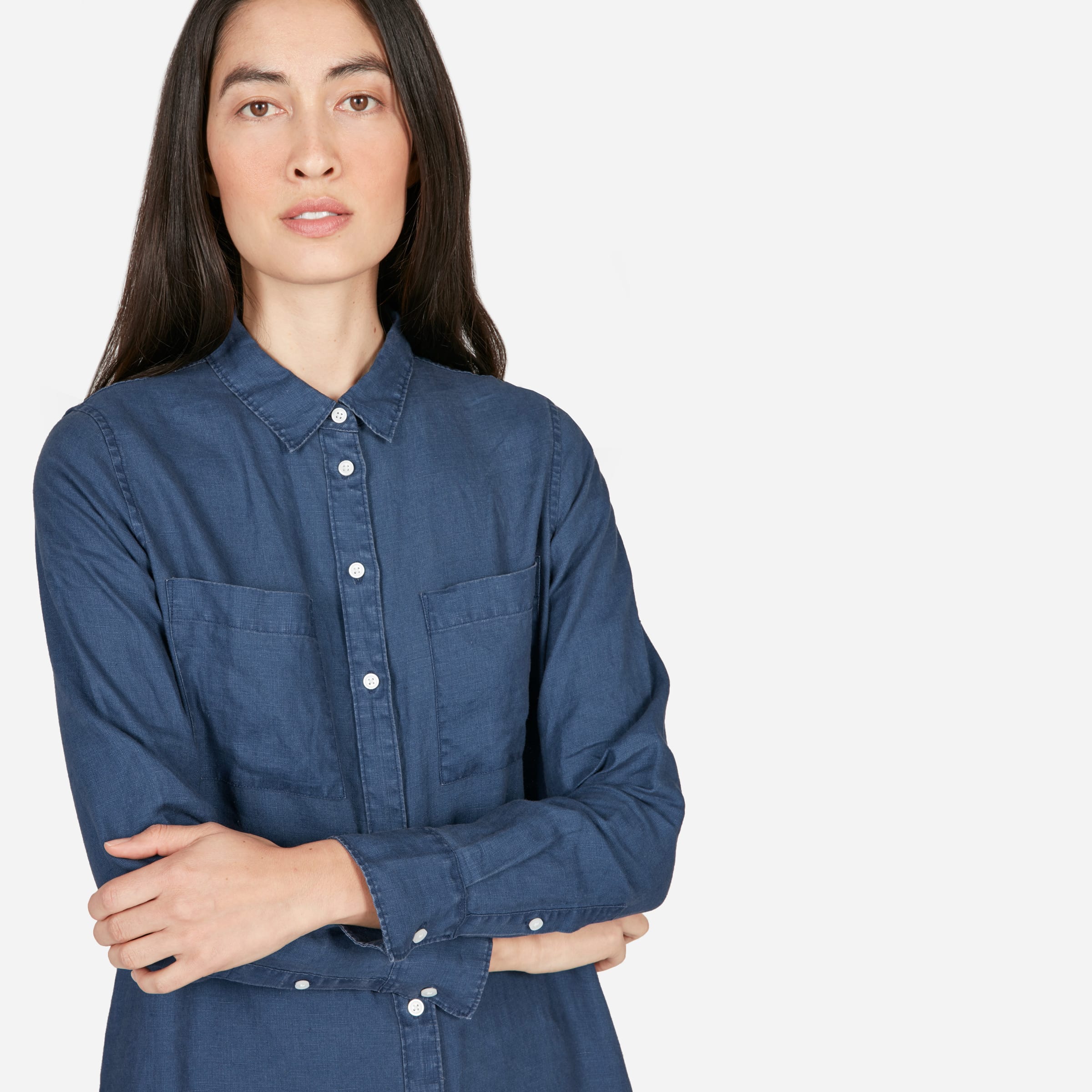 everlane linen dress