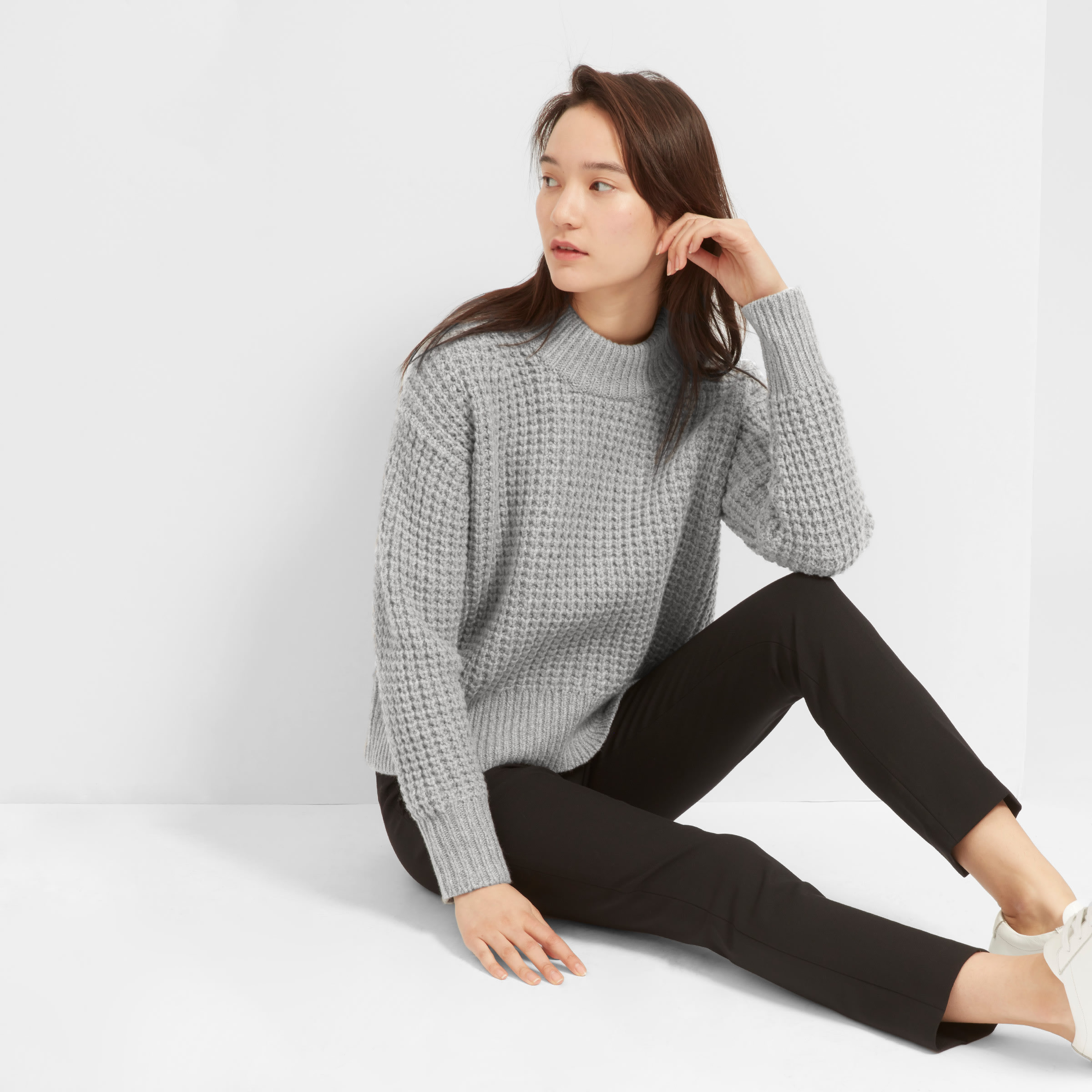Everlane waffle cashmere sweater Clearance