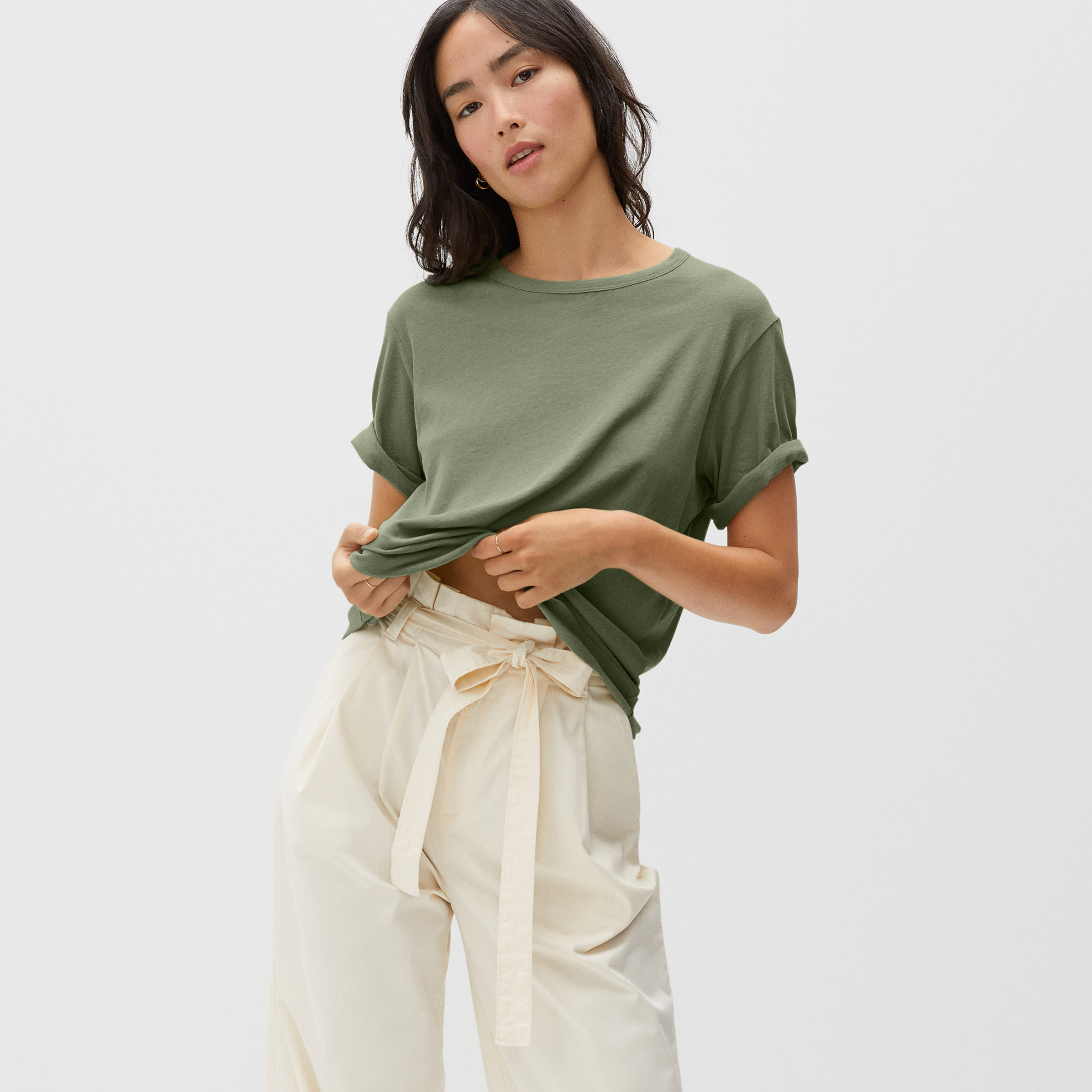 Oversized Crew Tee Artichoke – Everlane
