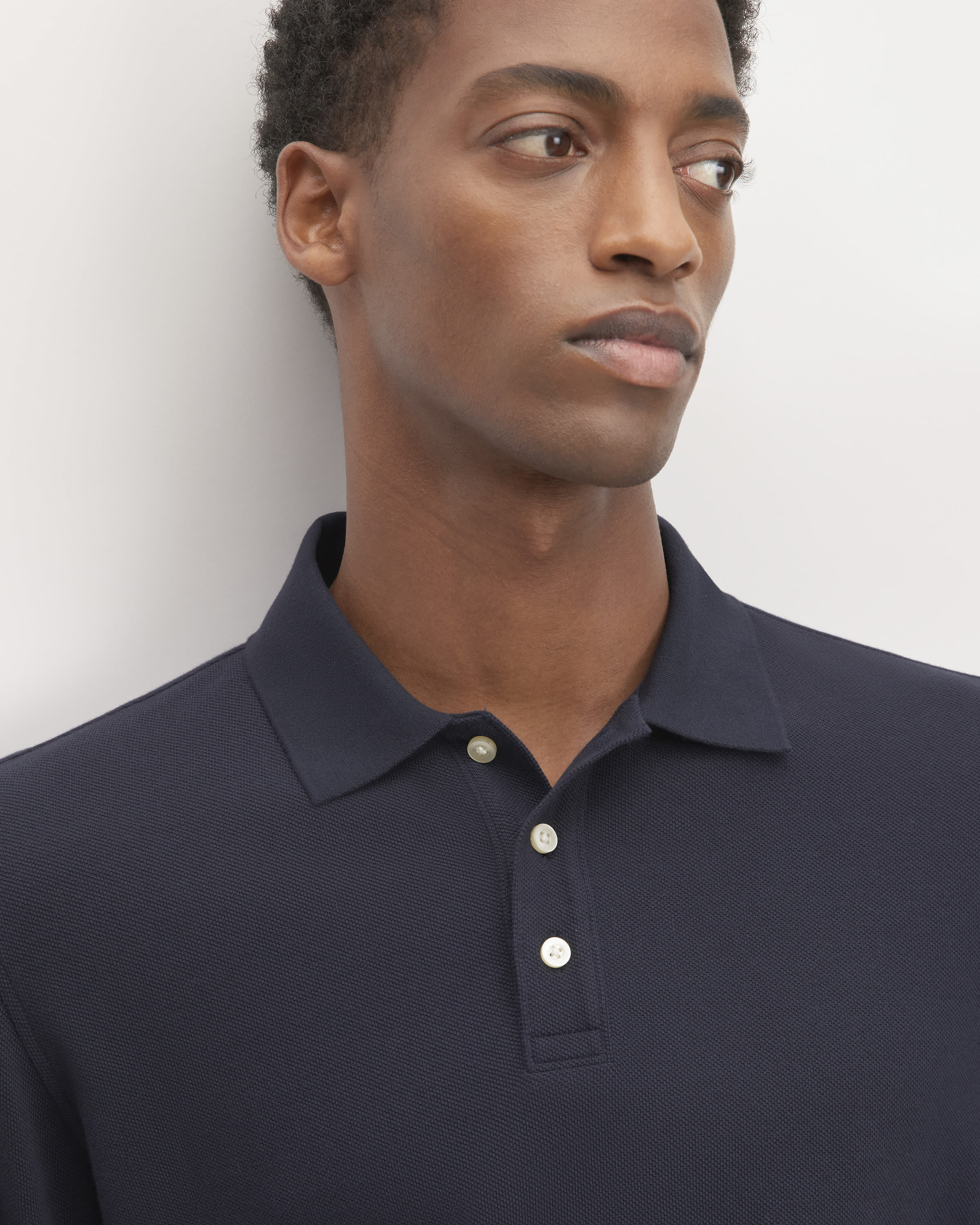 Everlane pique polo top
