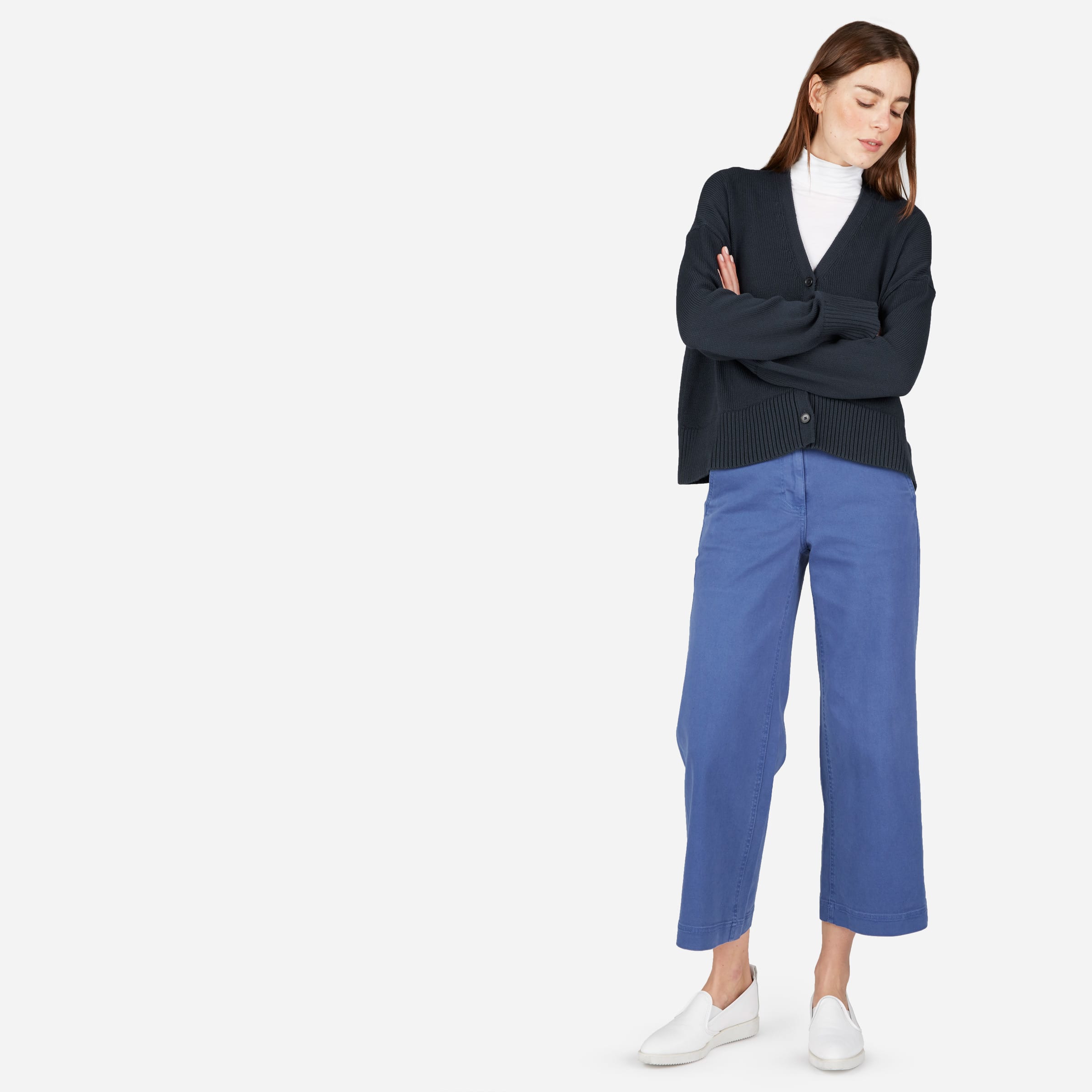Everlane soft cotton square crew Clearance