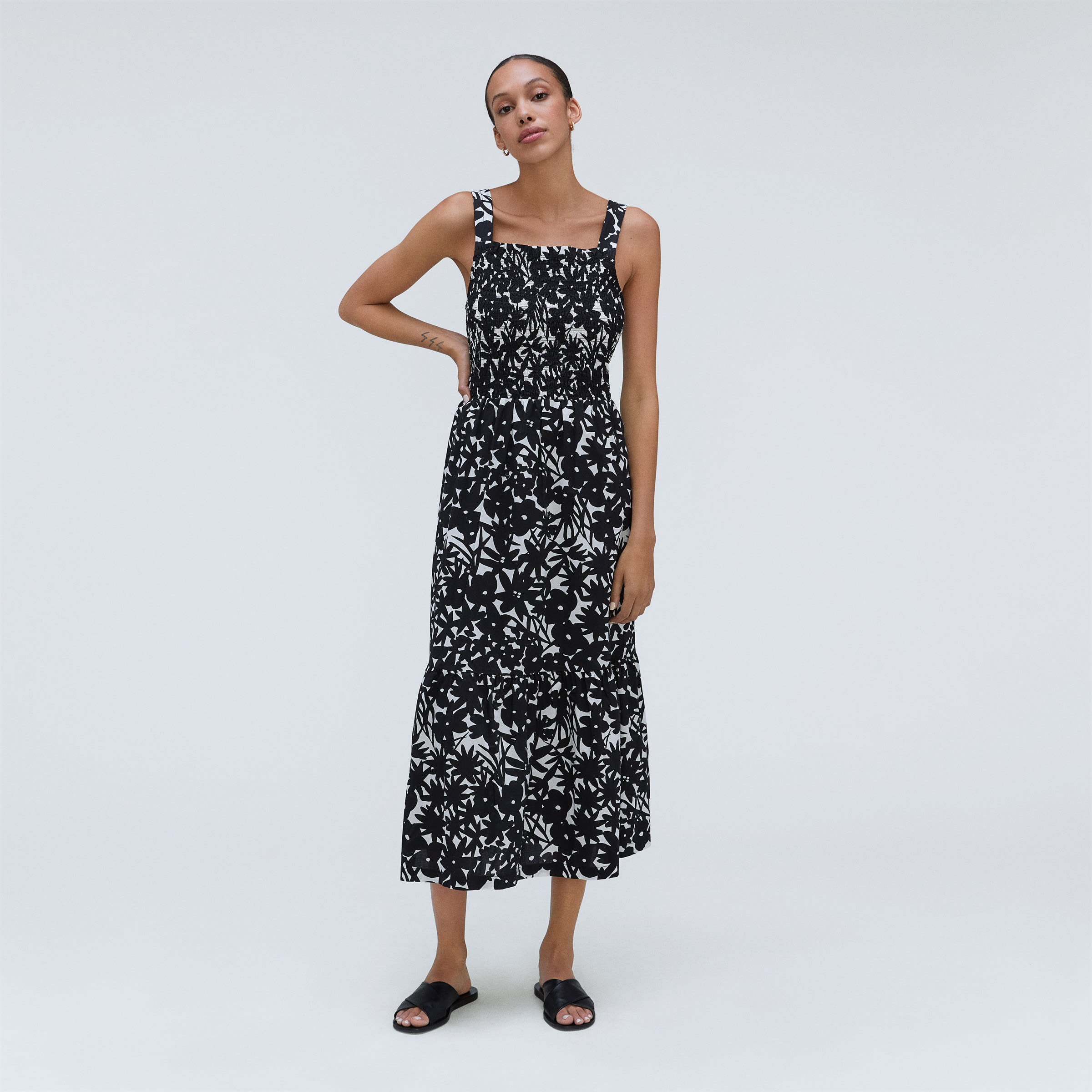 The Smock Dress Bluebell Gingham – Everlane