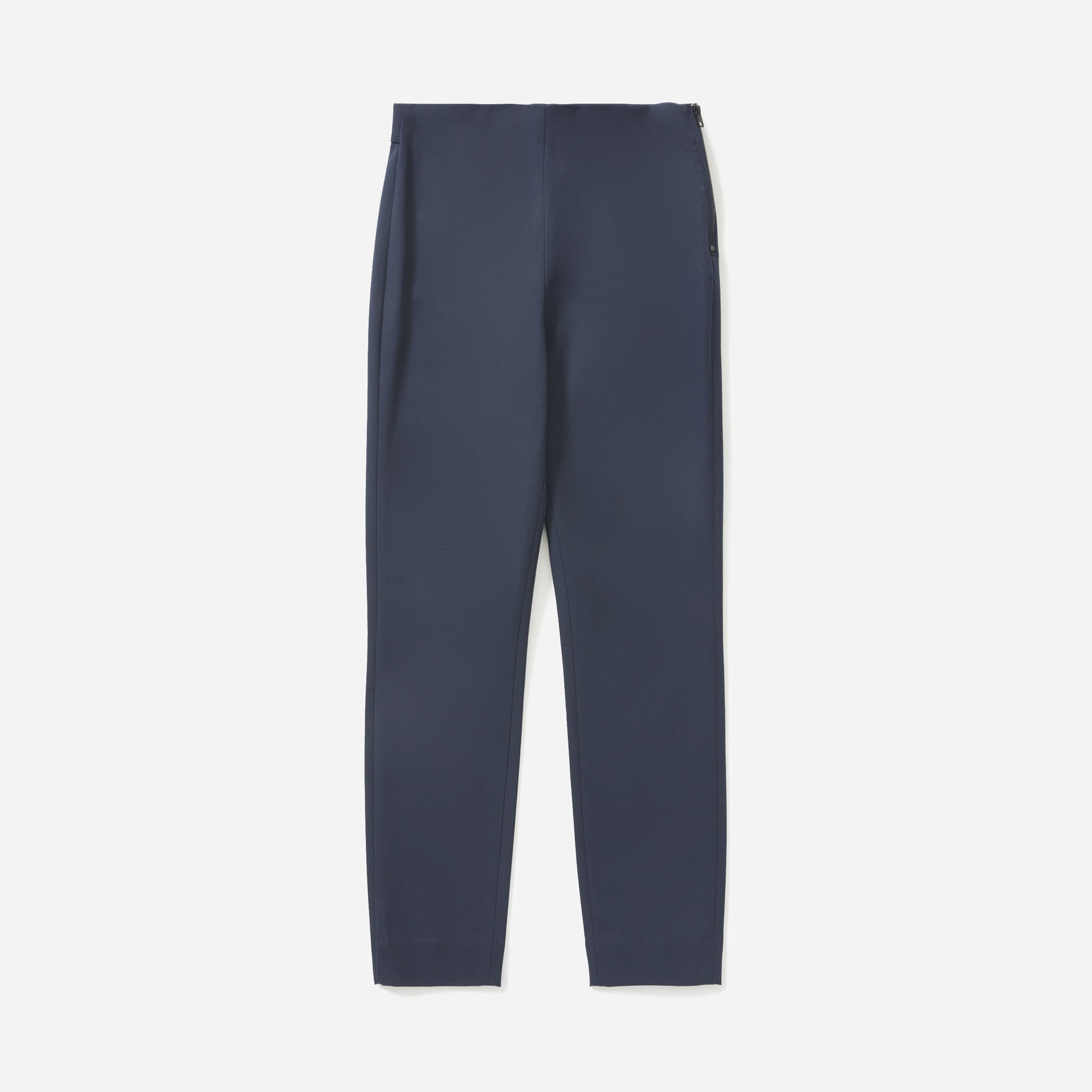 The Curvy Side Zip Stretch Cotton Pant
