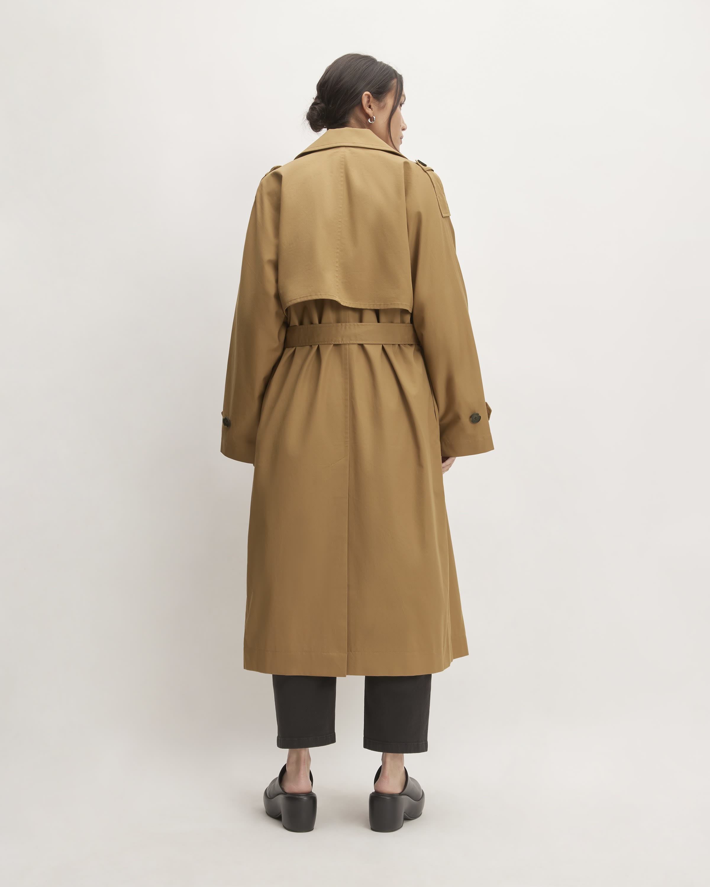 The Cotton Long Trench Coat Beech – Everlane