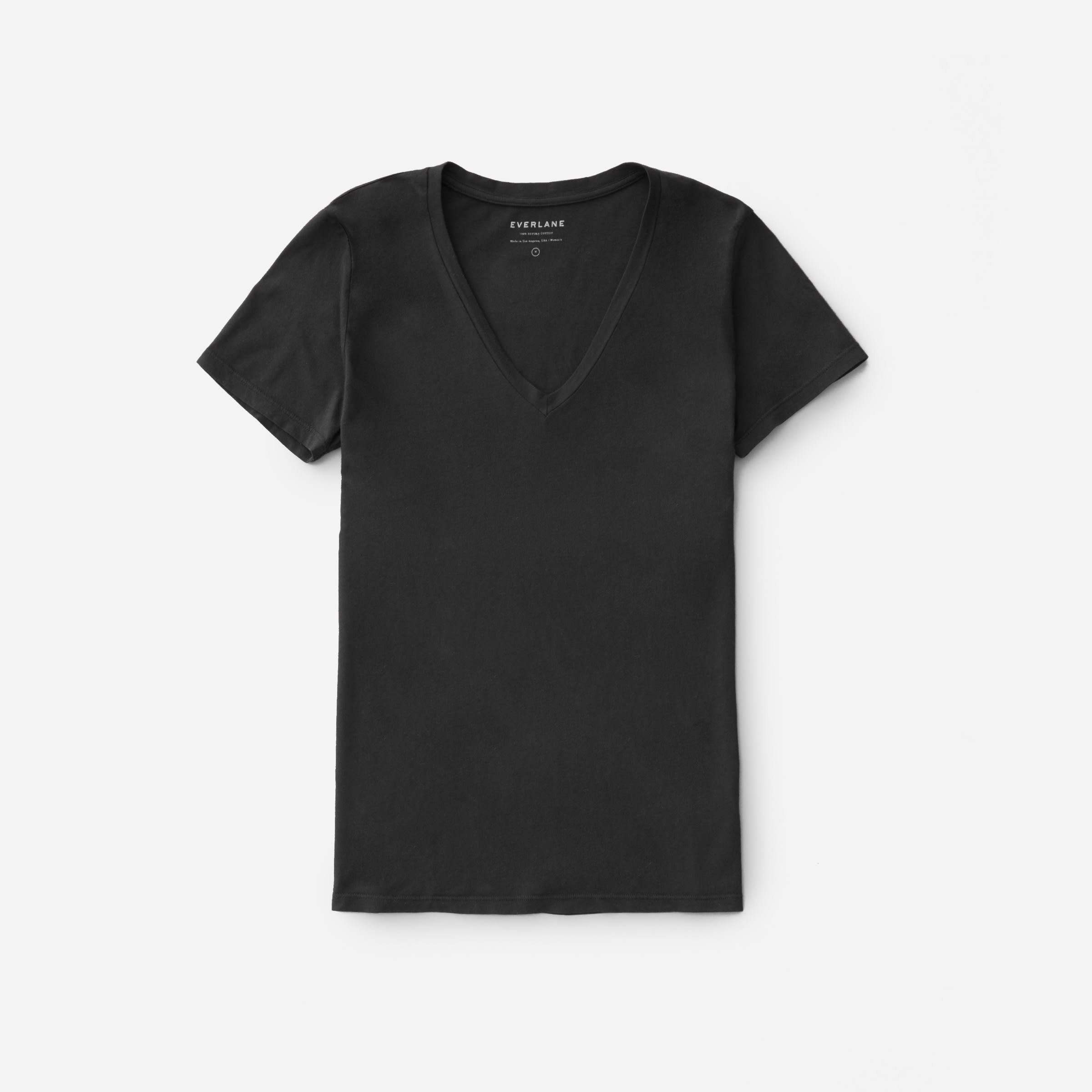 plain black v neck