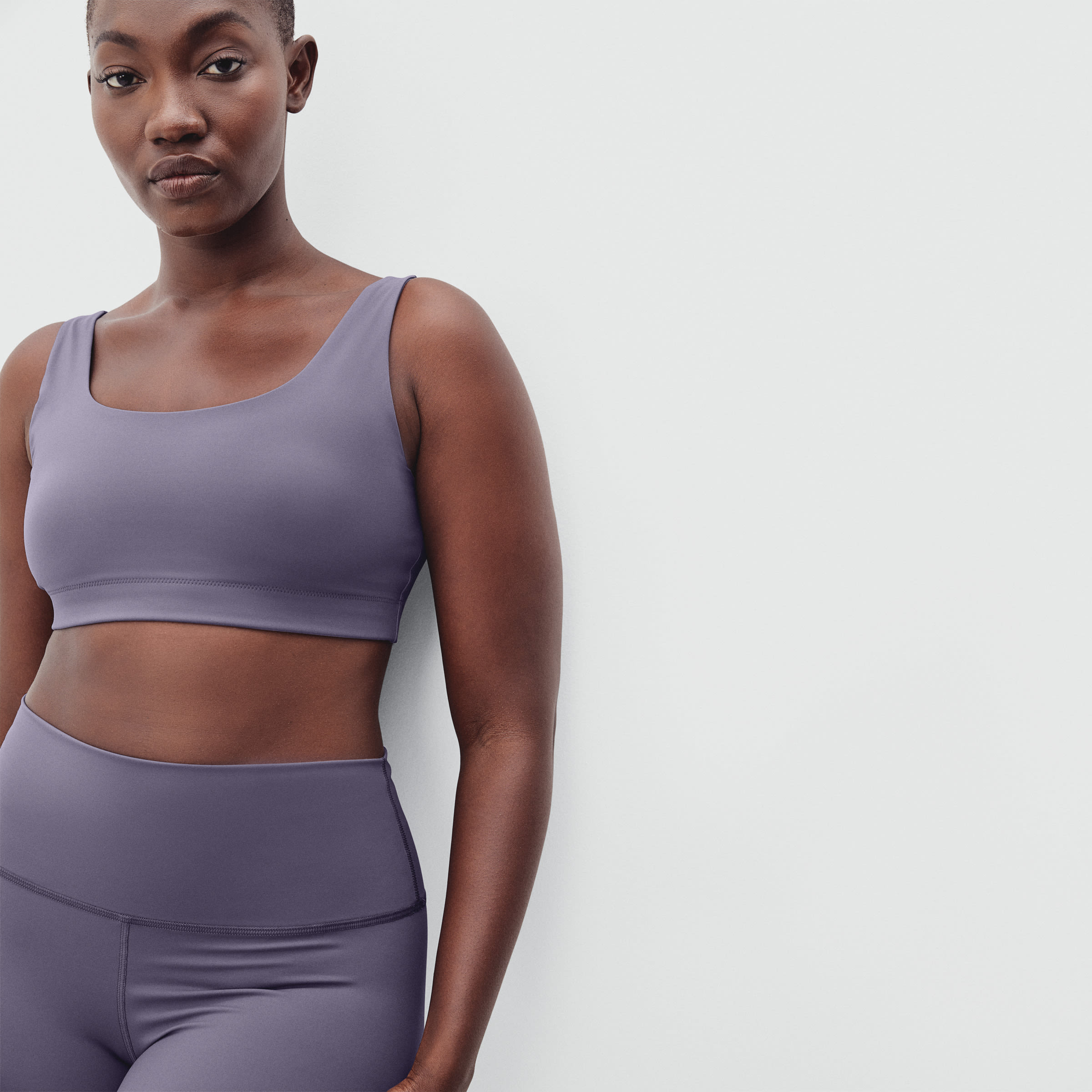 The Perform Bra Dark Plum Everlane