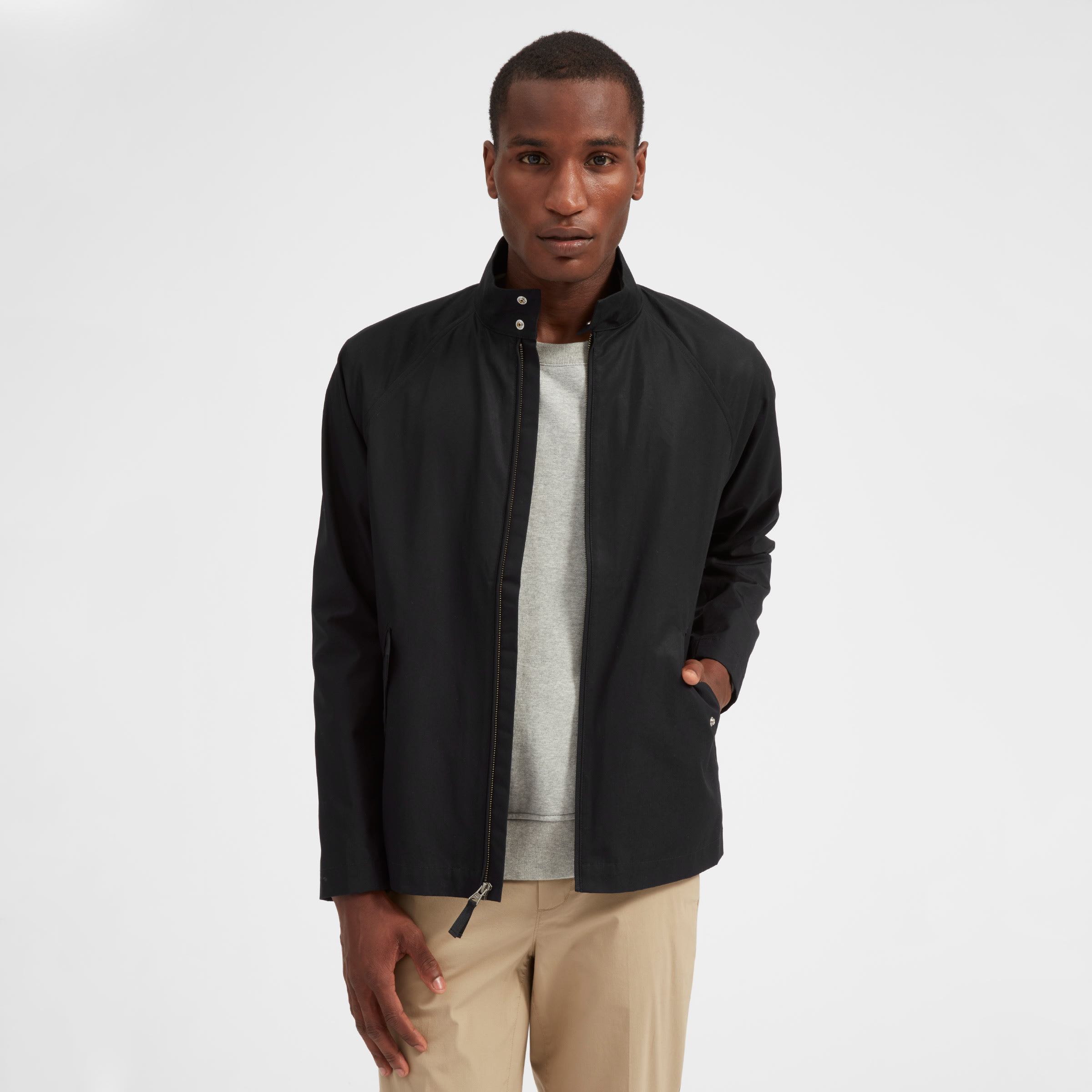 The Modern Harrington Jacket Black – Everlane