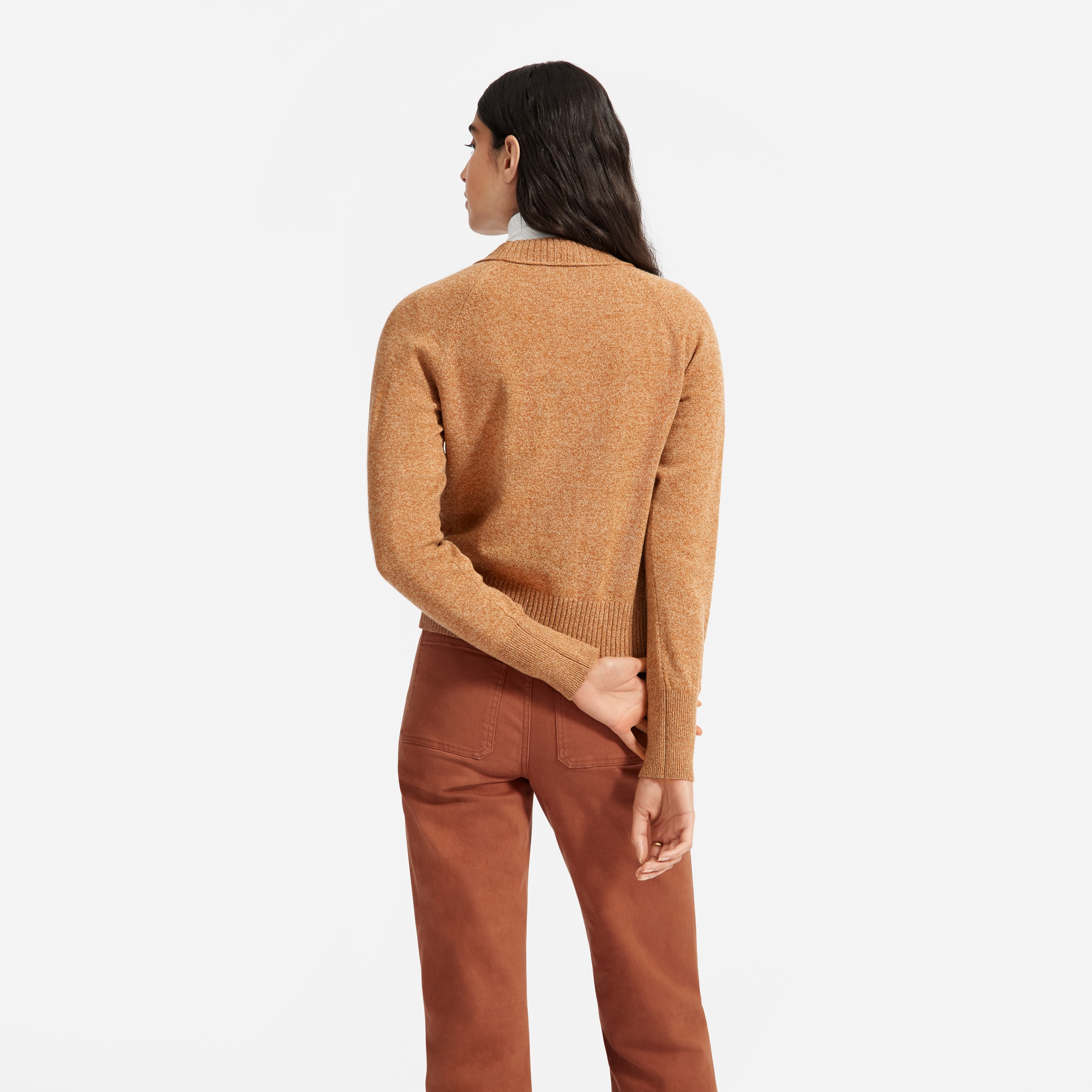 everlane recashmere varsity cardigan