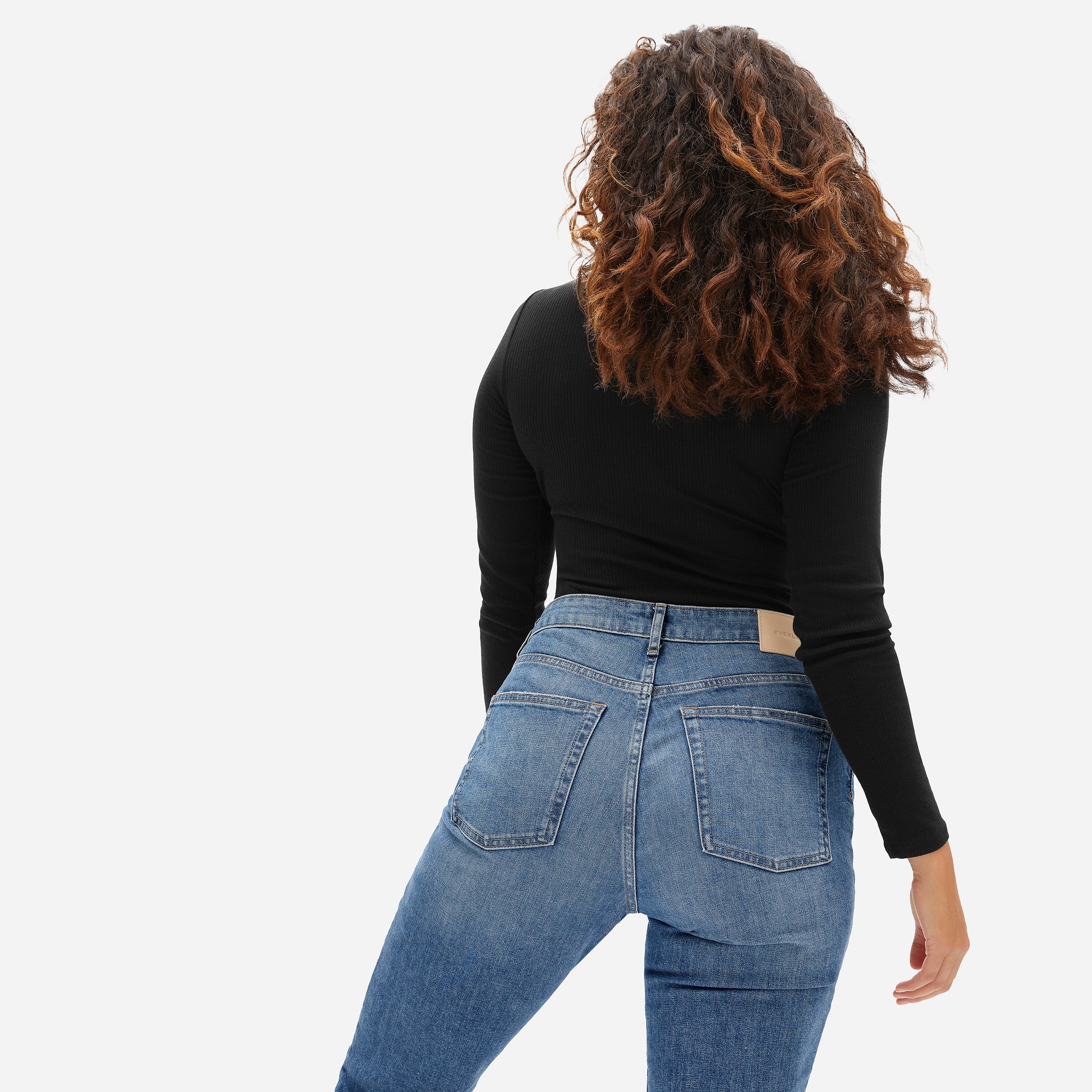 The Curvy Cheeky® Straight Jean Washed Black – Everlane