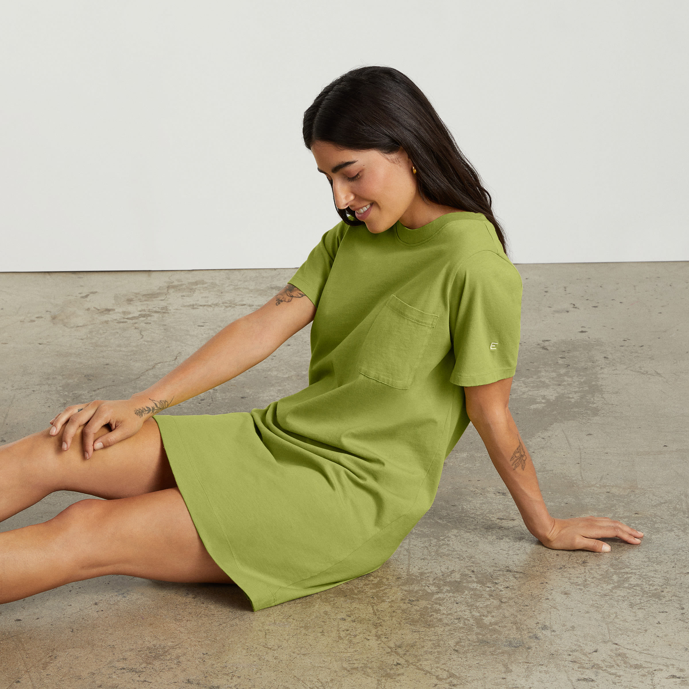 Everlane t shirt dress clearance