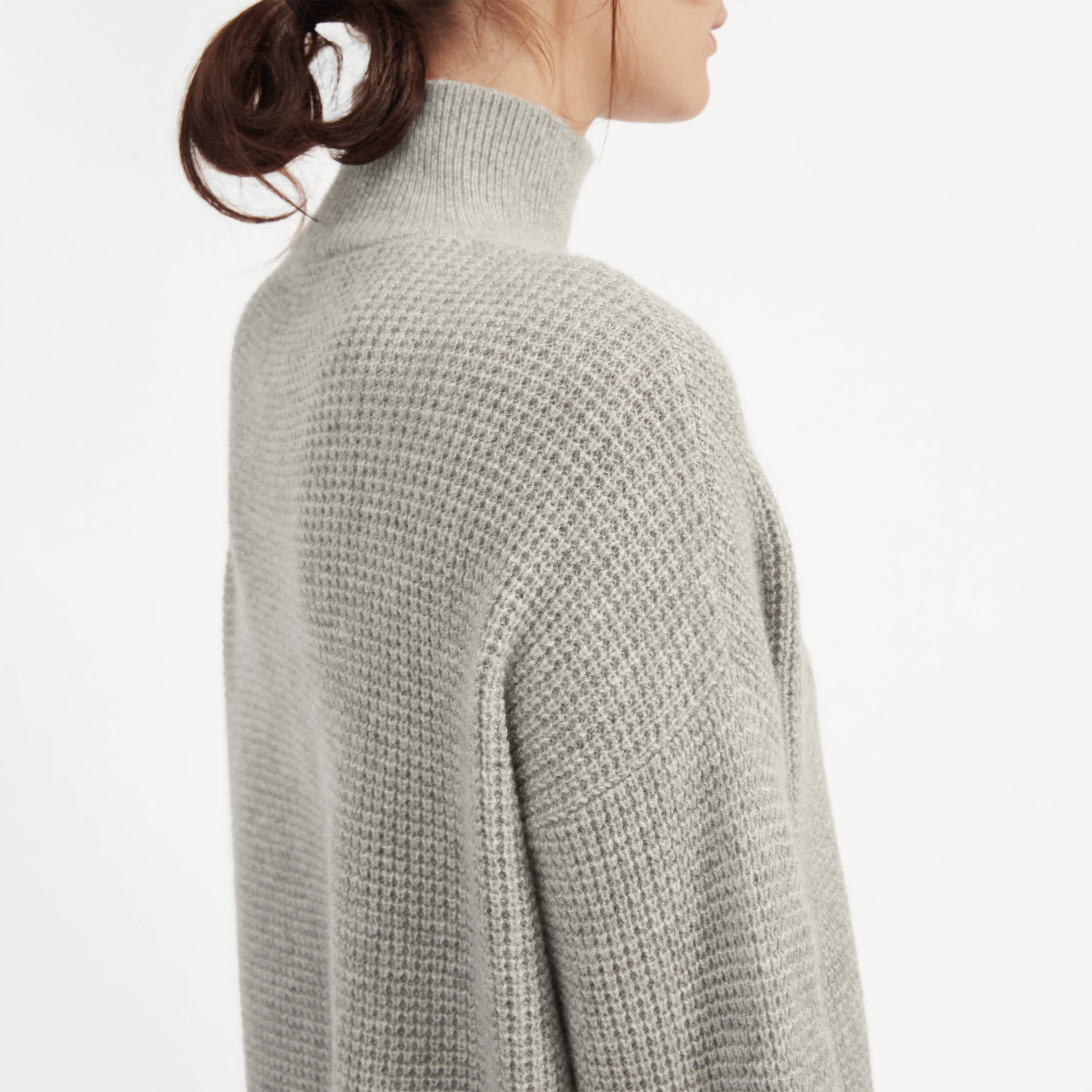 Everlane wool cashmere outlet waffle square crew