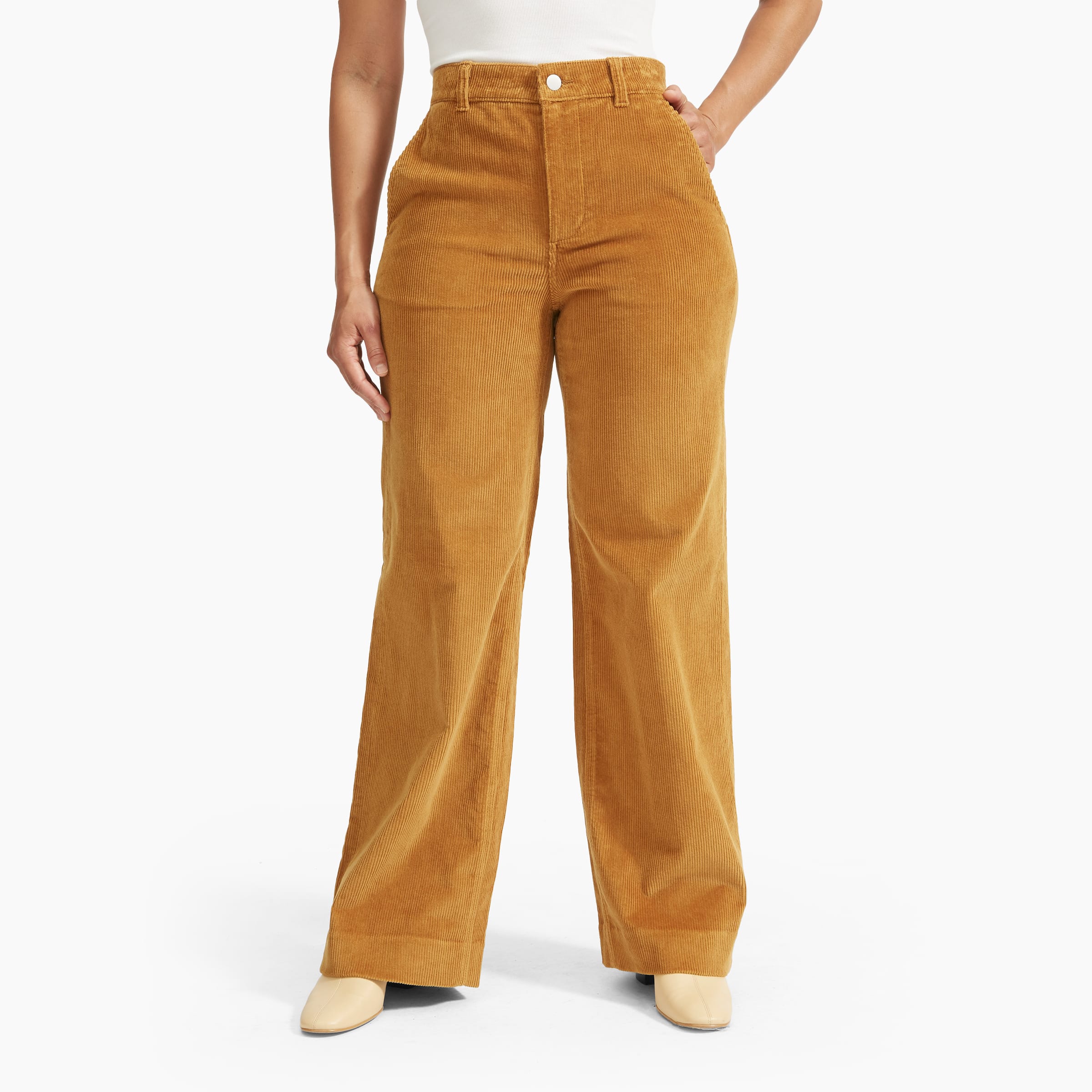The Corduroy Wide Leg Pant Navy Everlane