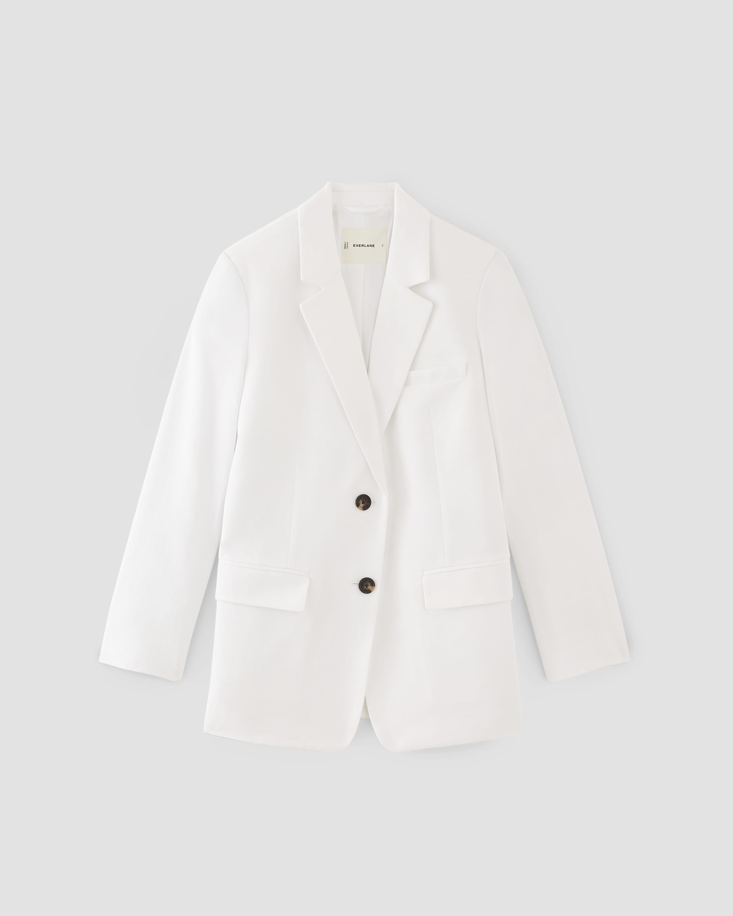 The TENCEL Oversized Blazer White Everlane
