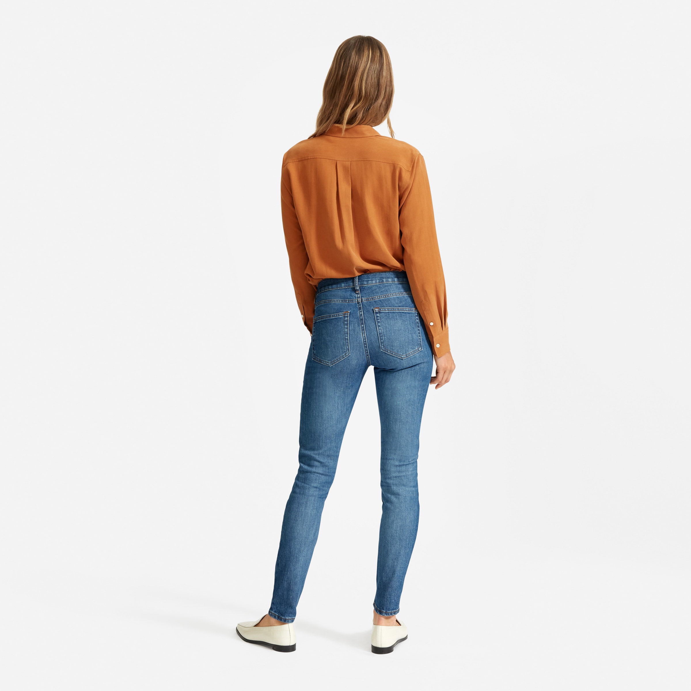 The Mid-Rise Jean Mid Blue – Everlane