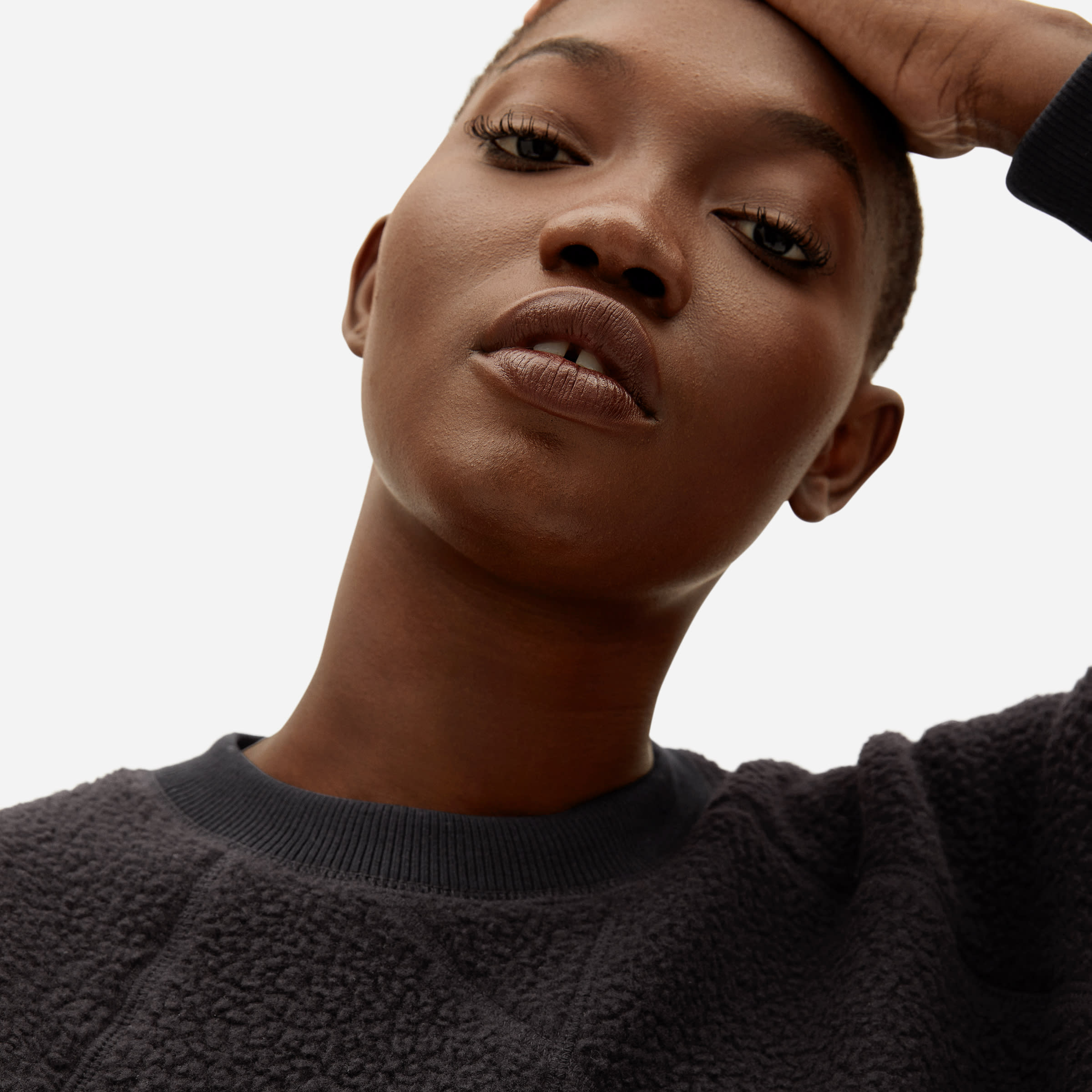Everlane renew store fleece raglan sweatshirt