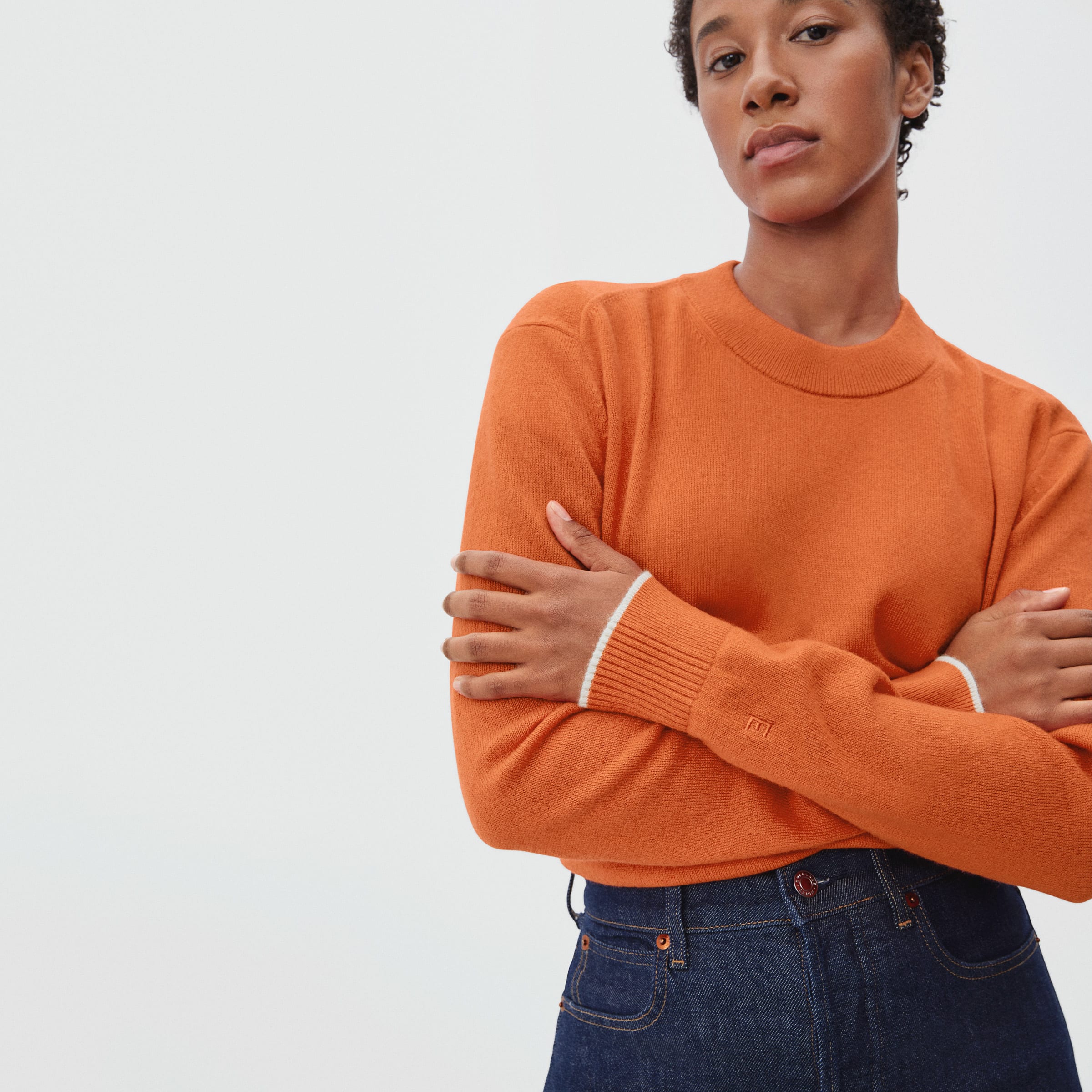 The Cashmere Crew Persimmon – Everlane