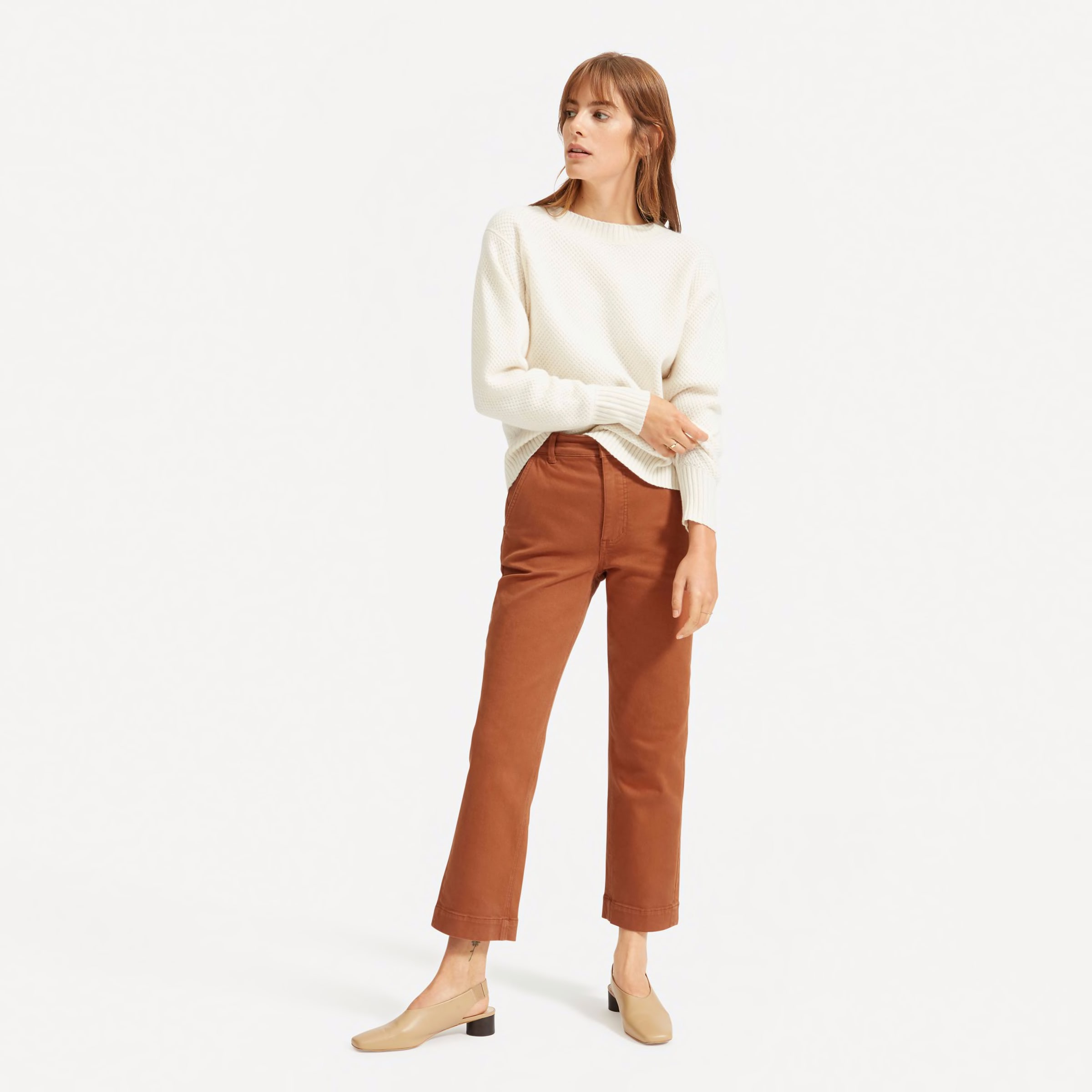 The Straight-Leg Crop Bone – Everlane