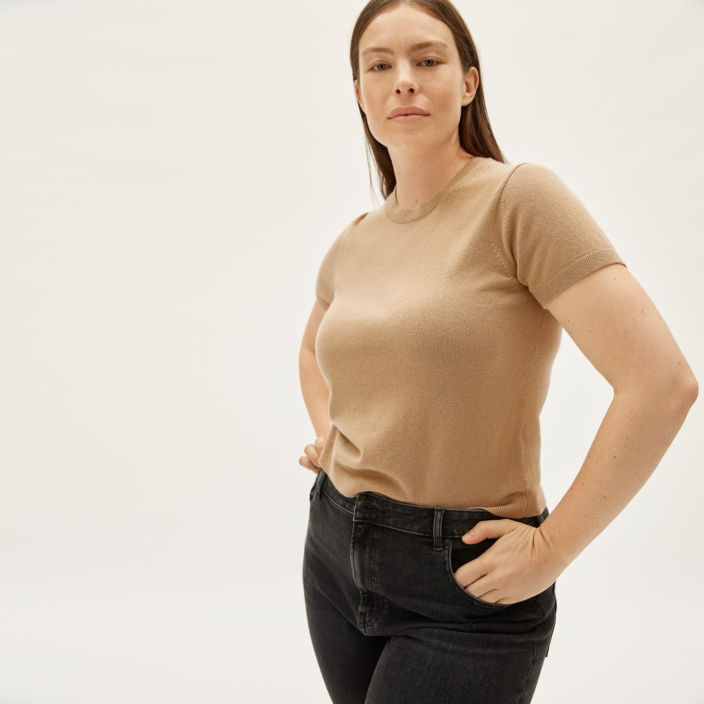 The Cashmere Sweater Tee Camel – Everlane