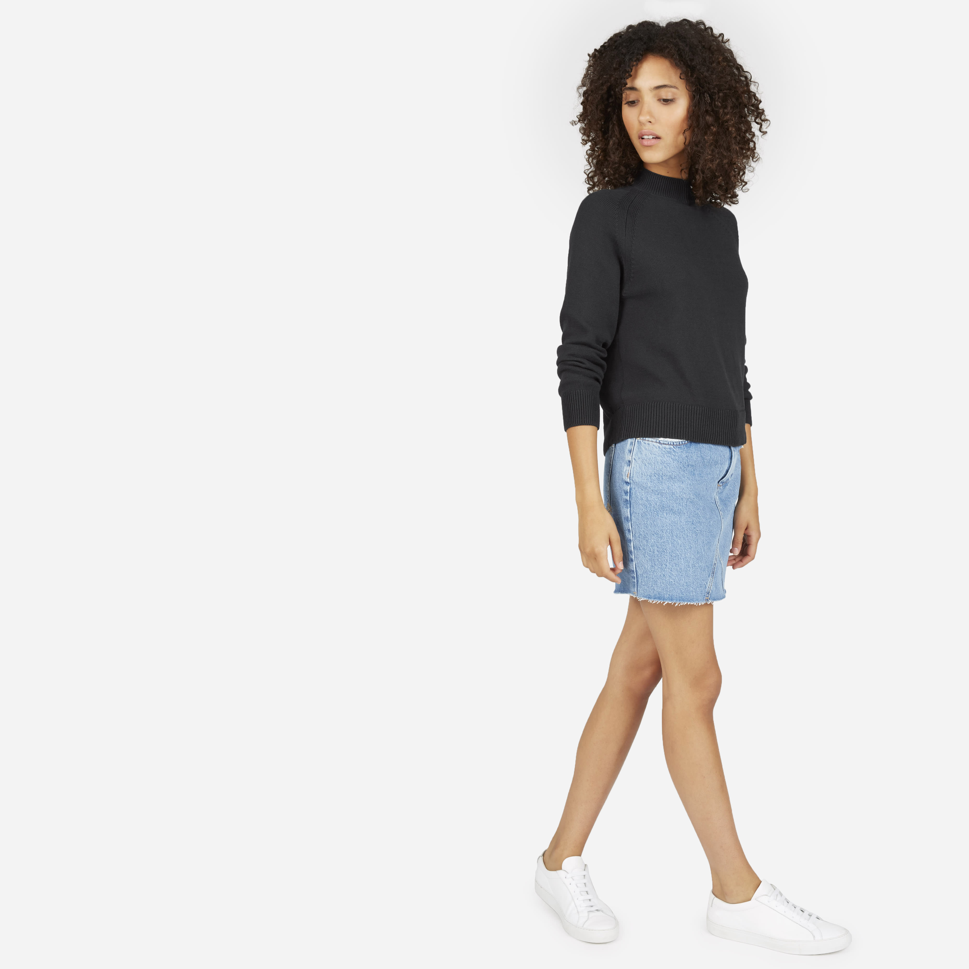 Everlane cotton mockneck new arrivals crop