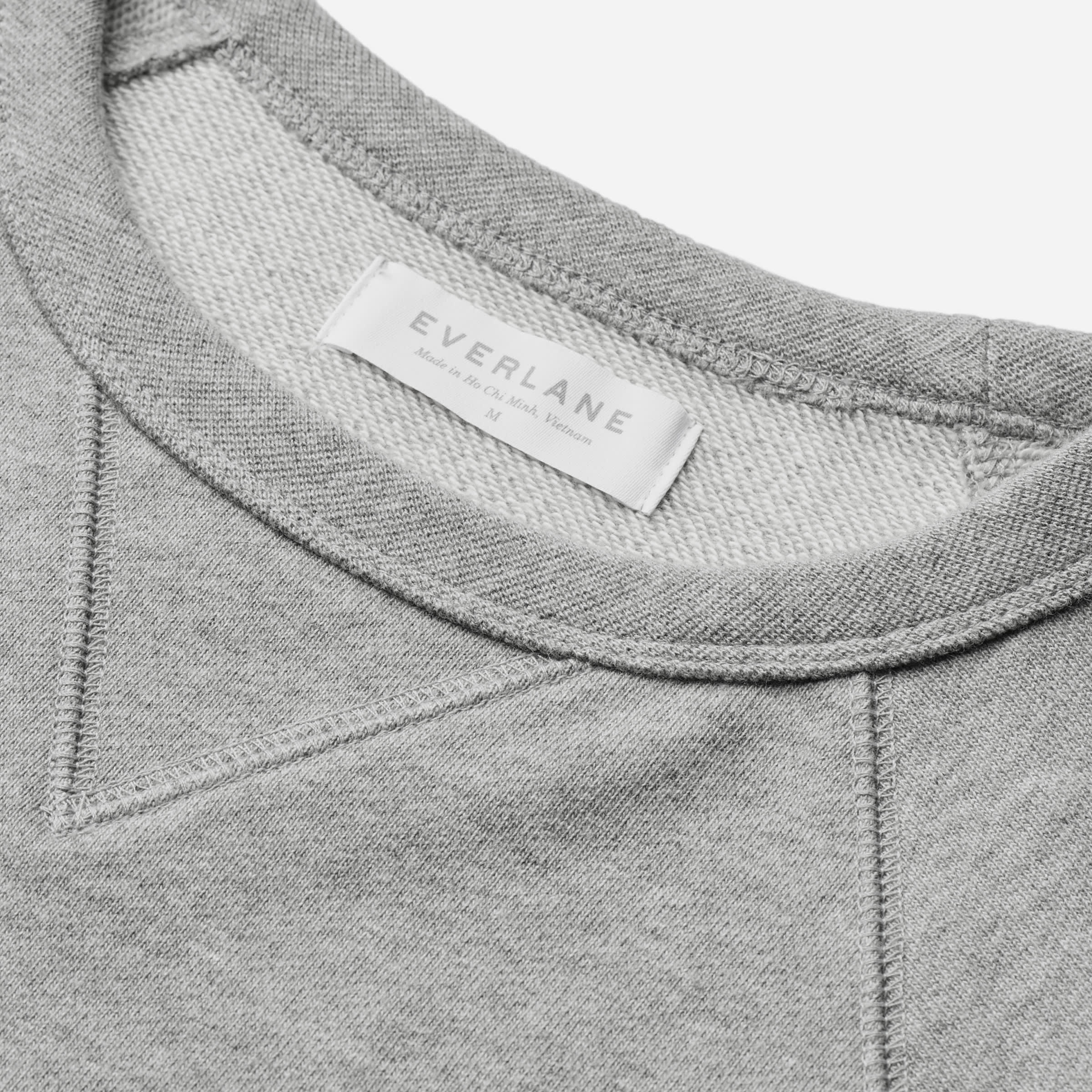 The Unisex French Terry Crew Heathered Grey Everlane