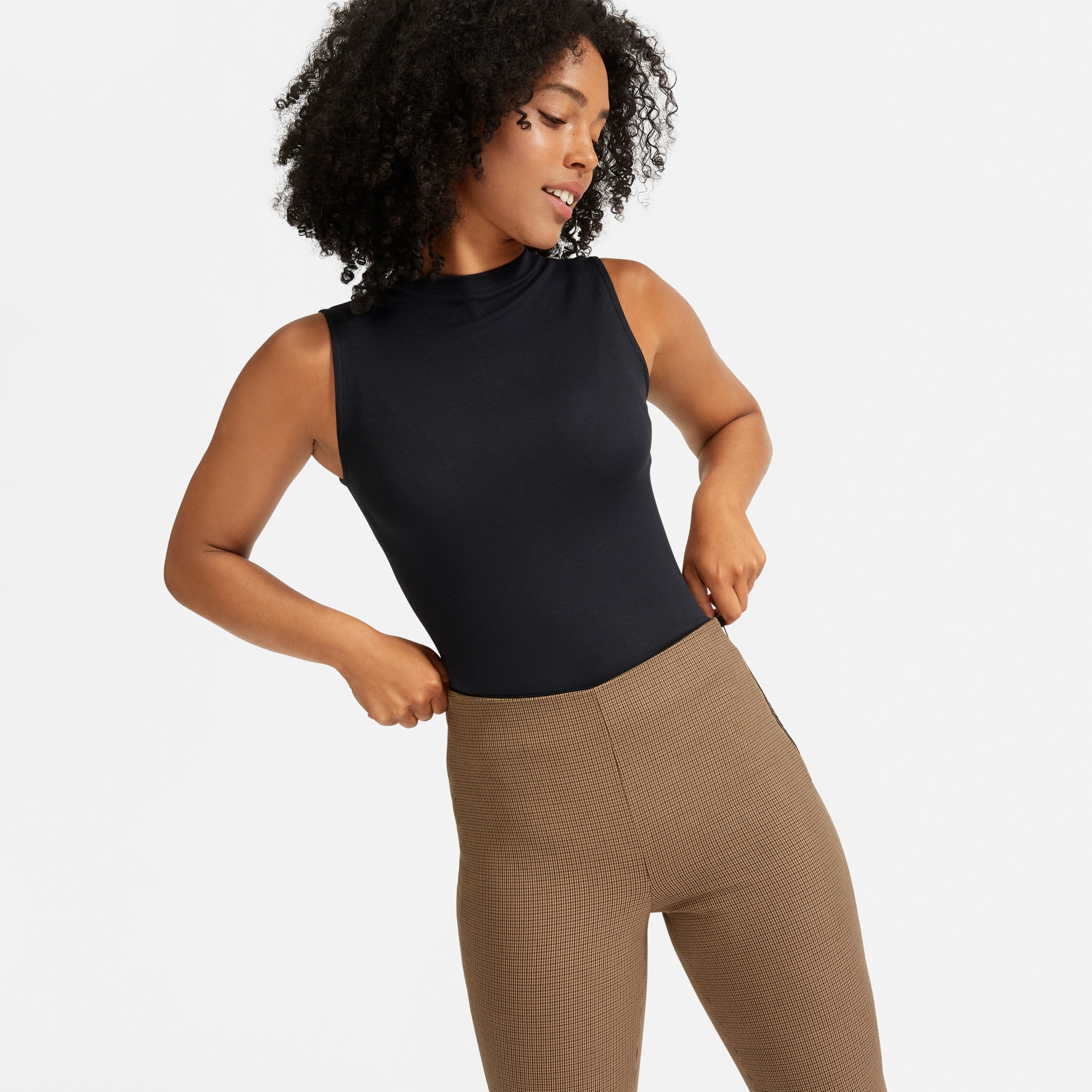 The Side-Zip Stretch Cotton Pant Cocoa 