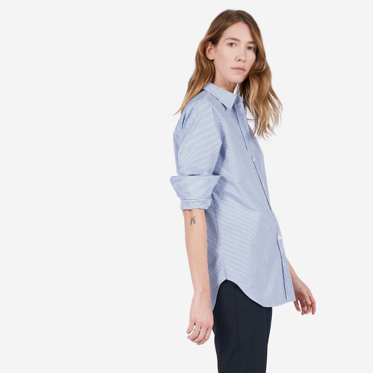 Everlane striped shirt clearance