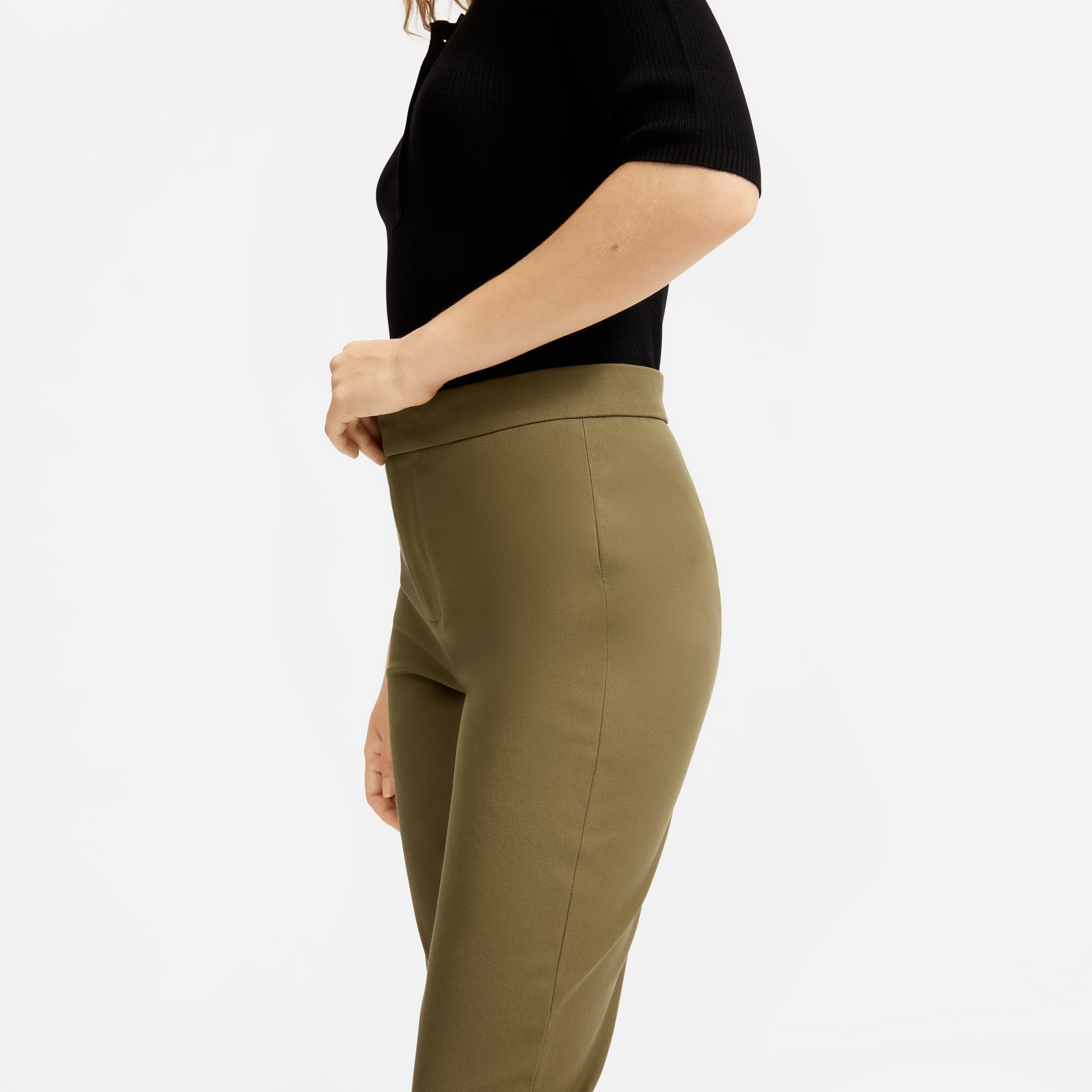 The Fixed-Waist Stretch Cotton Pant 