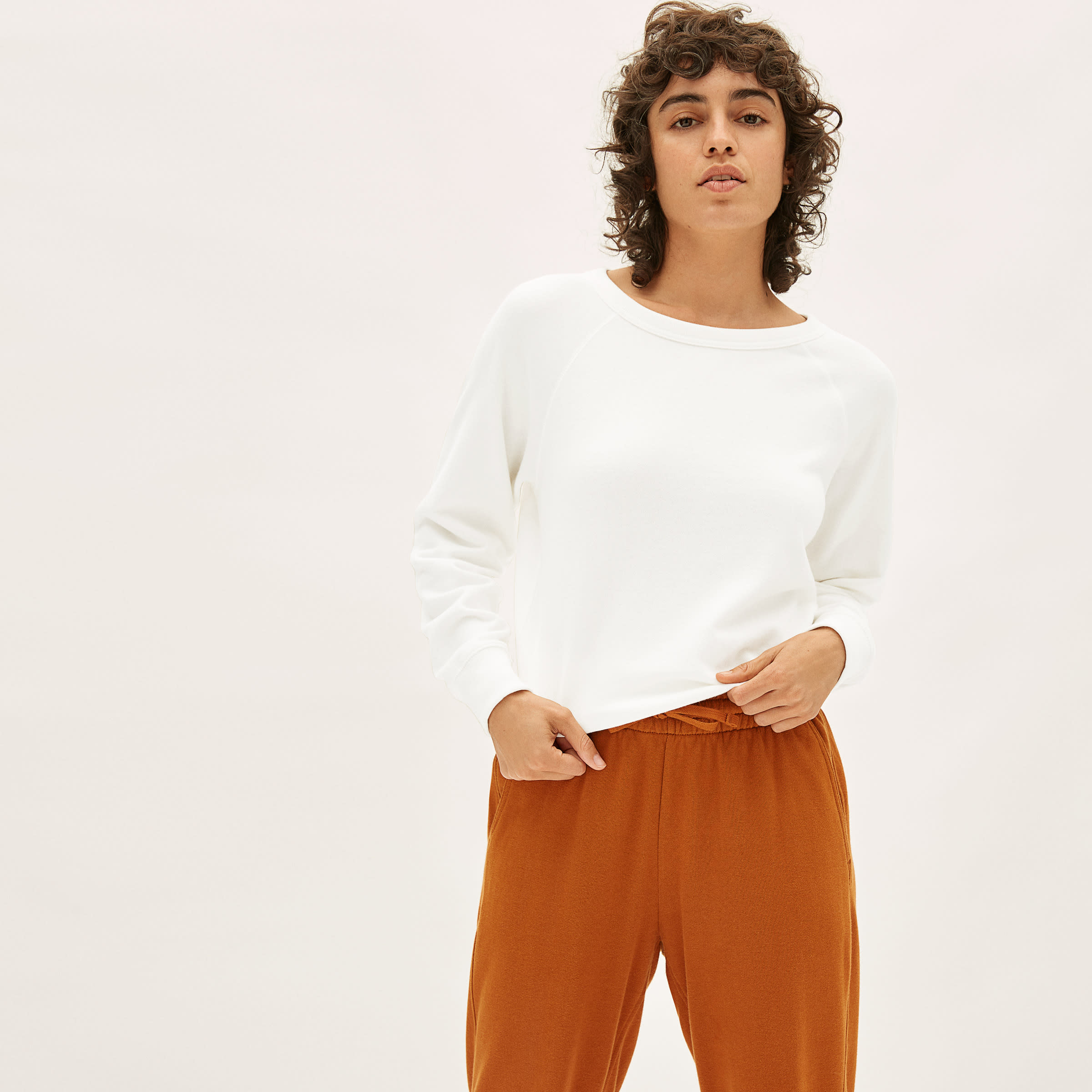 Everlane lightweight french terry crew outlet