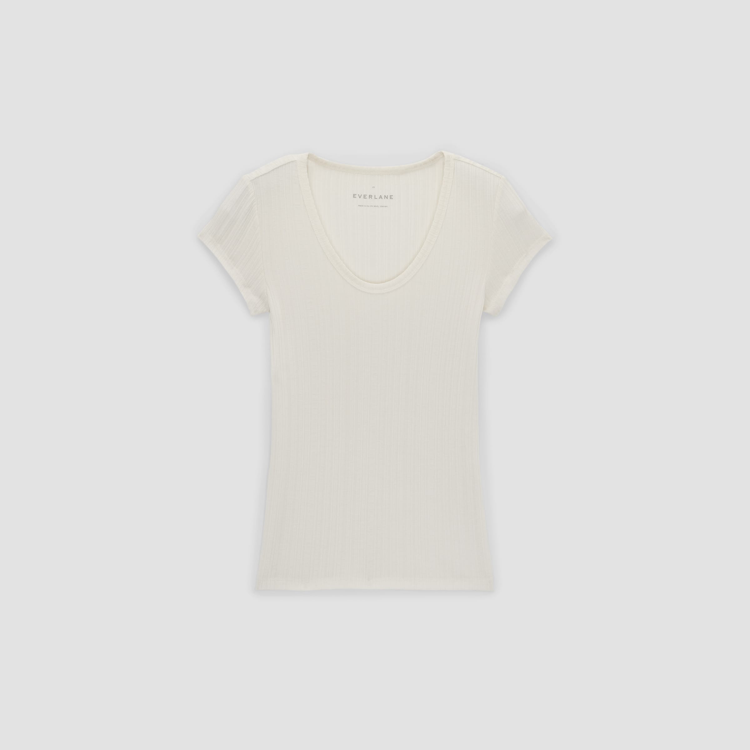The Rib Soft Knit Scoop-Neck Tee