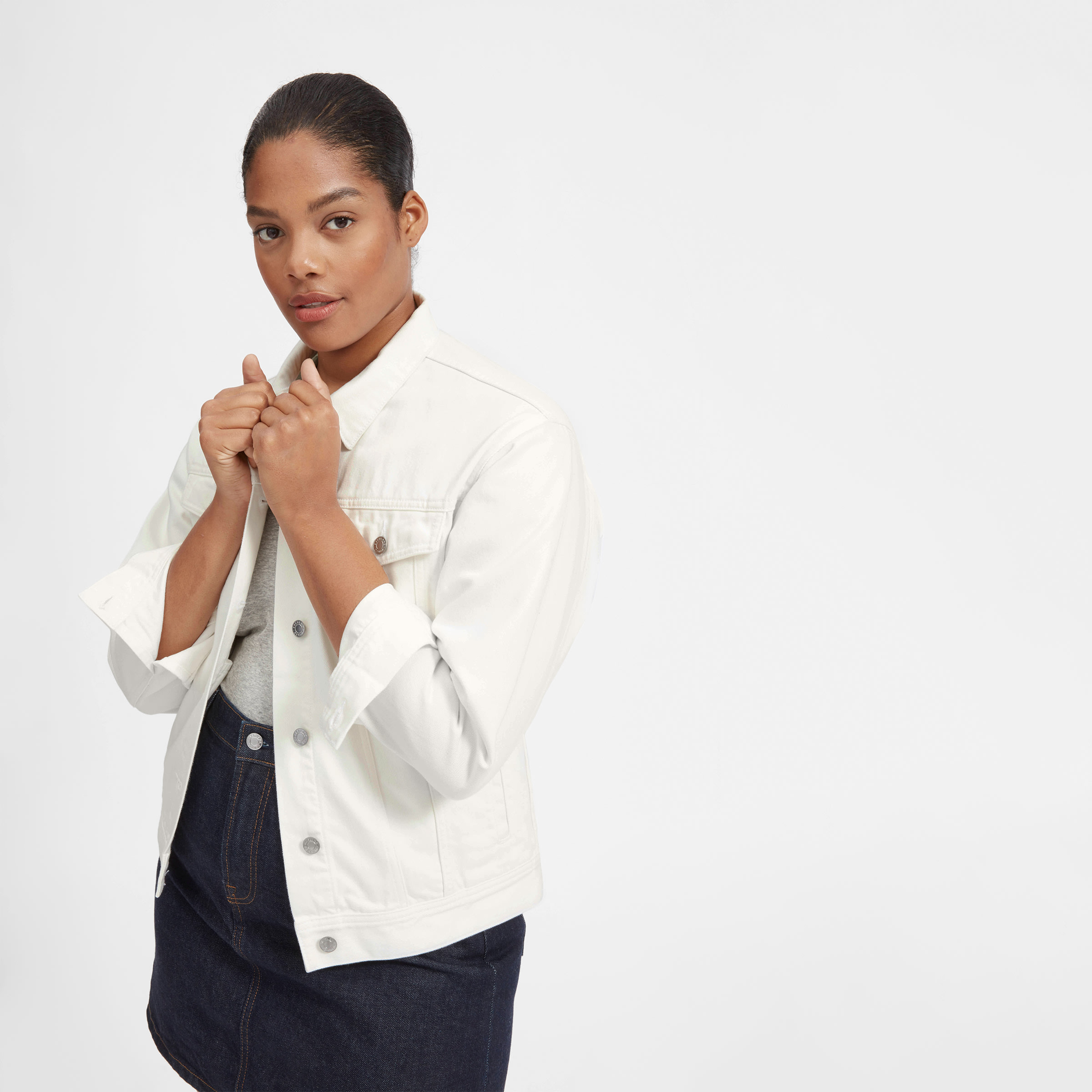 The Denim Jacket Bone – Everlane