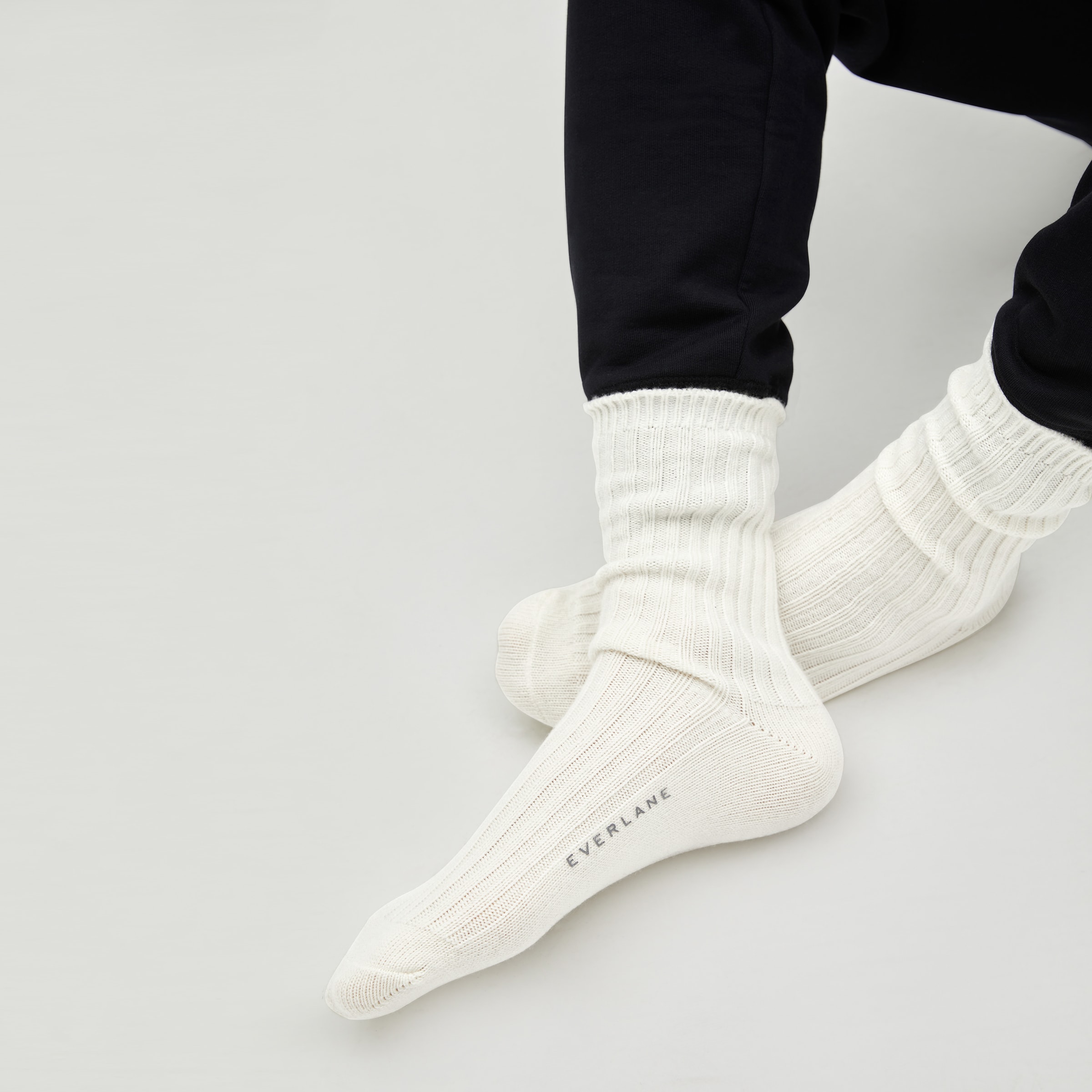 The Ribbed Wool–Cashmere Sock – Everlane