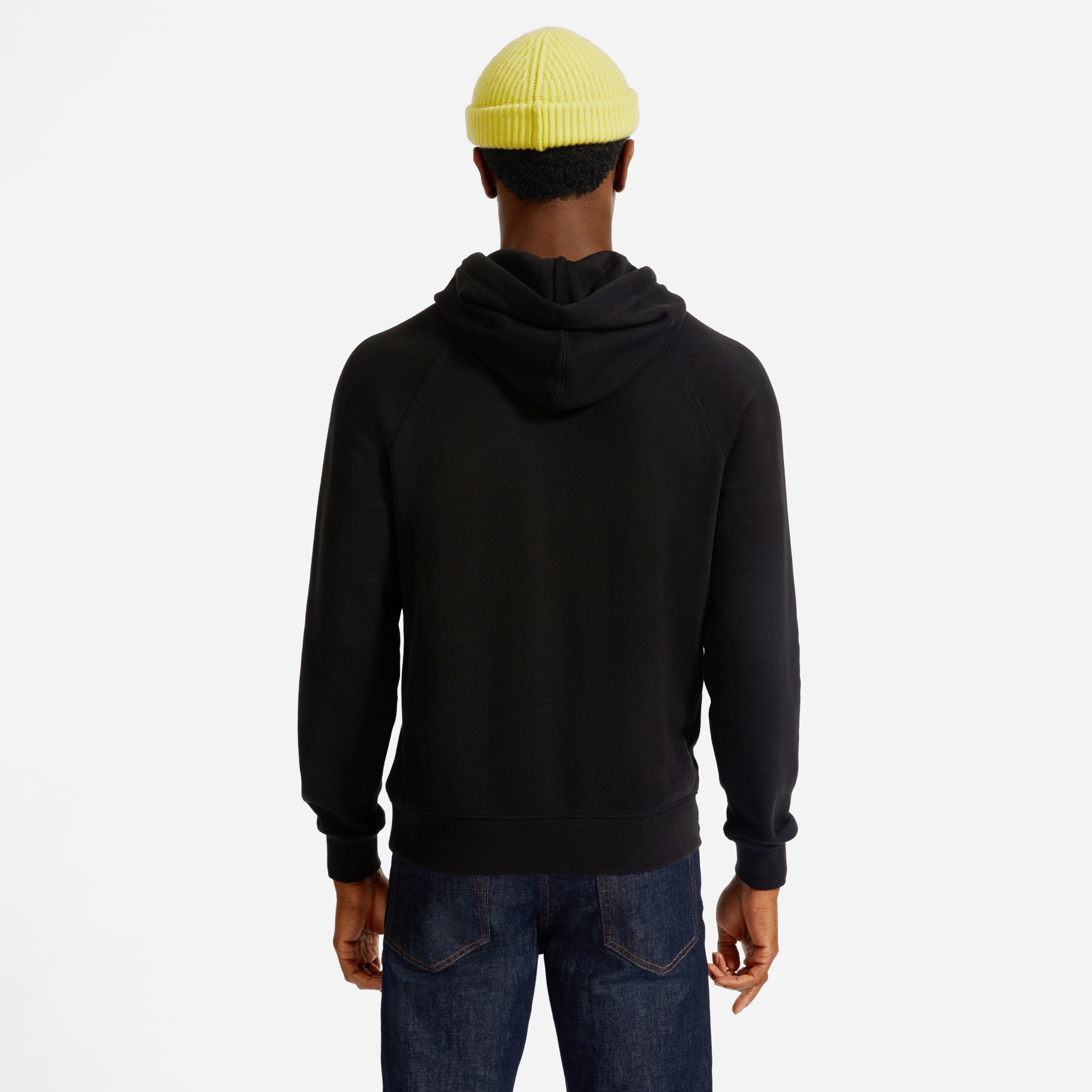 The Lightweight French Terry Hoodie Black Everlane