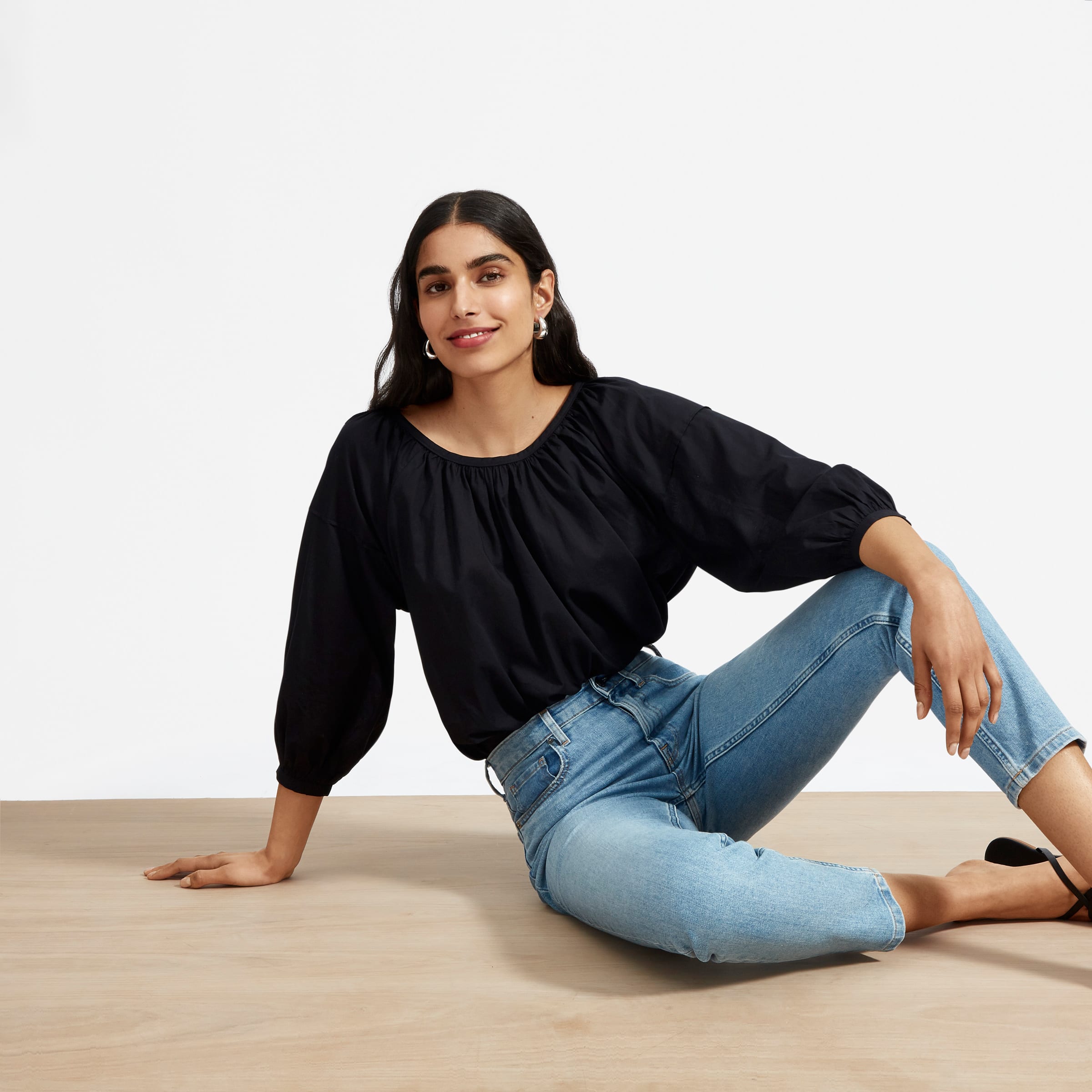 The Ruched Air Blouse – Everlane