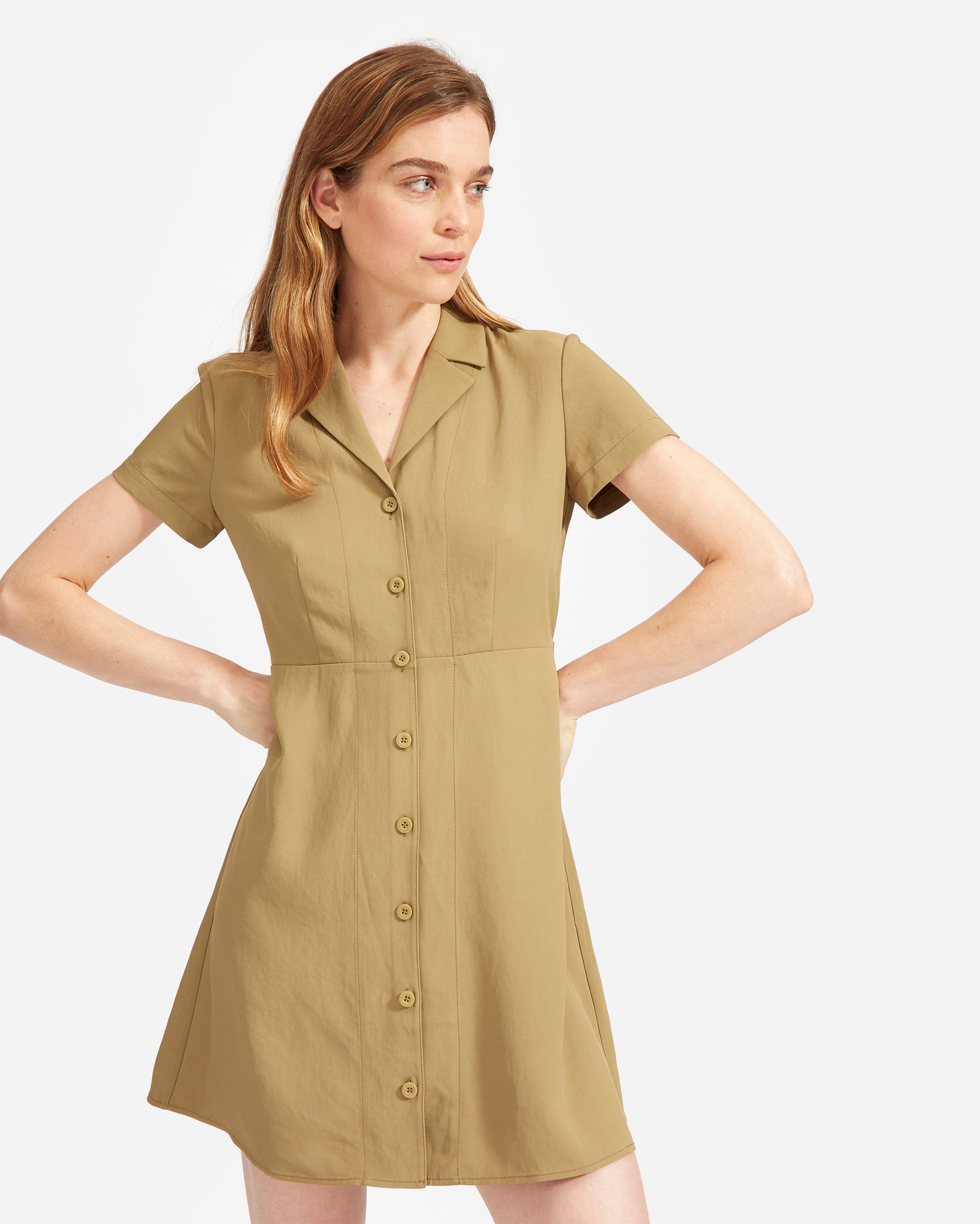 The japanese discount goweave notch shirtdress