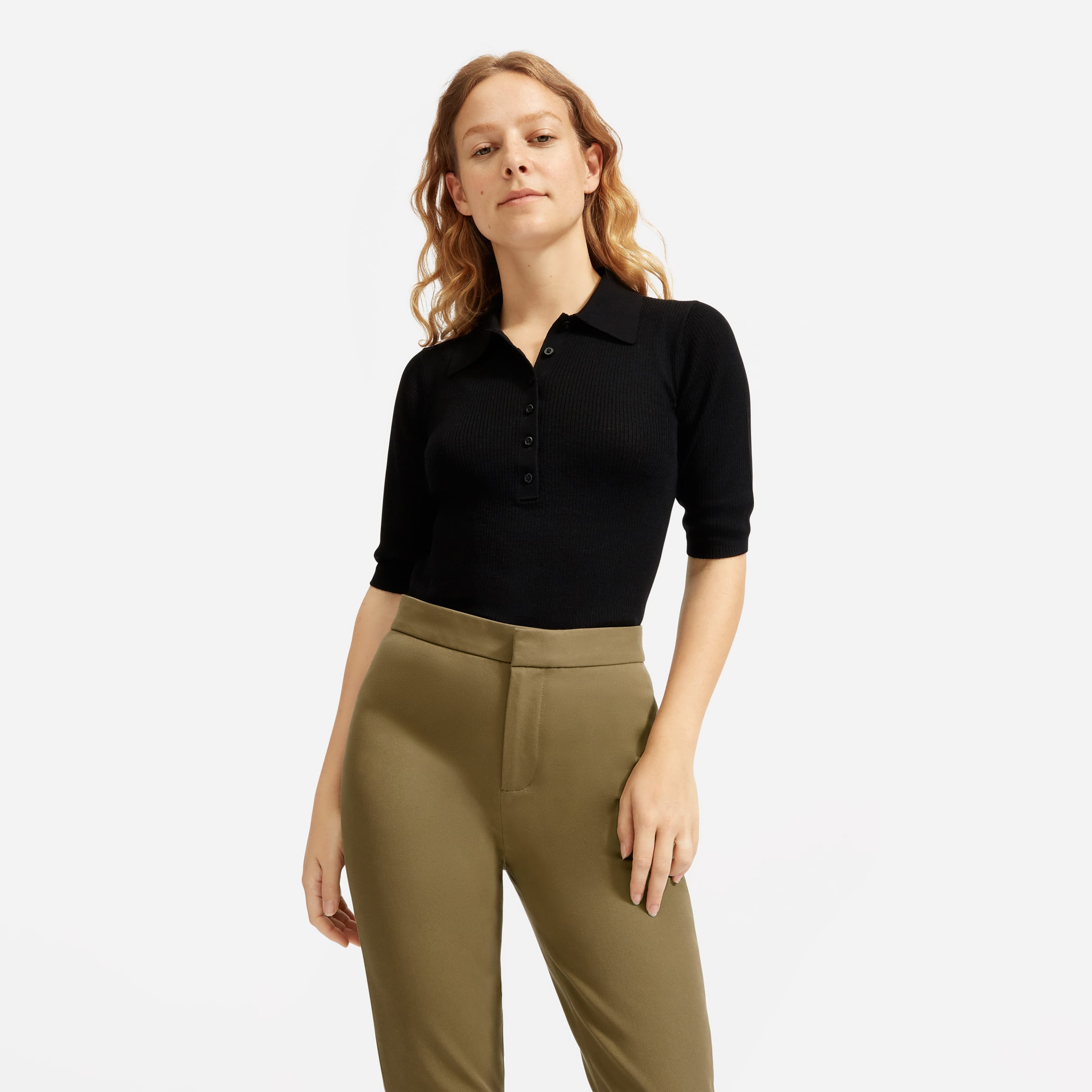 The Fixed-Waist Stretch Cotton Pant 