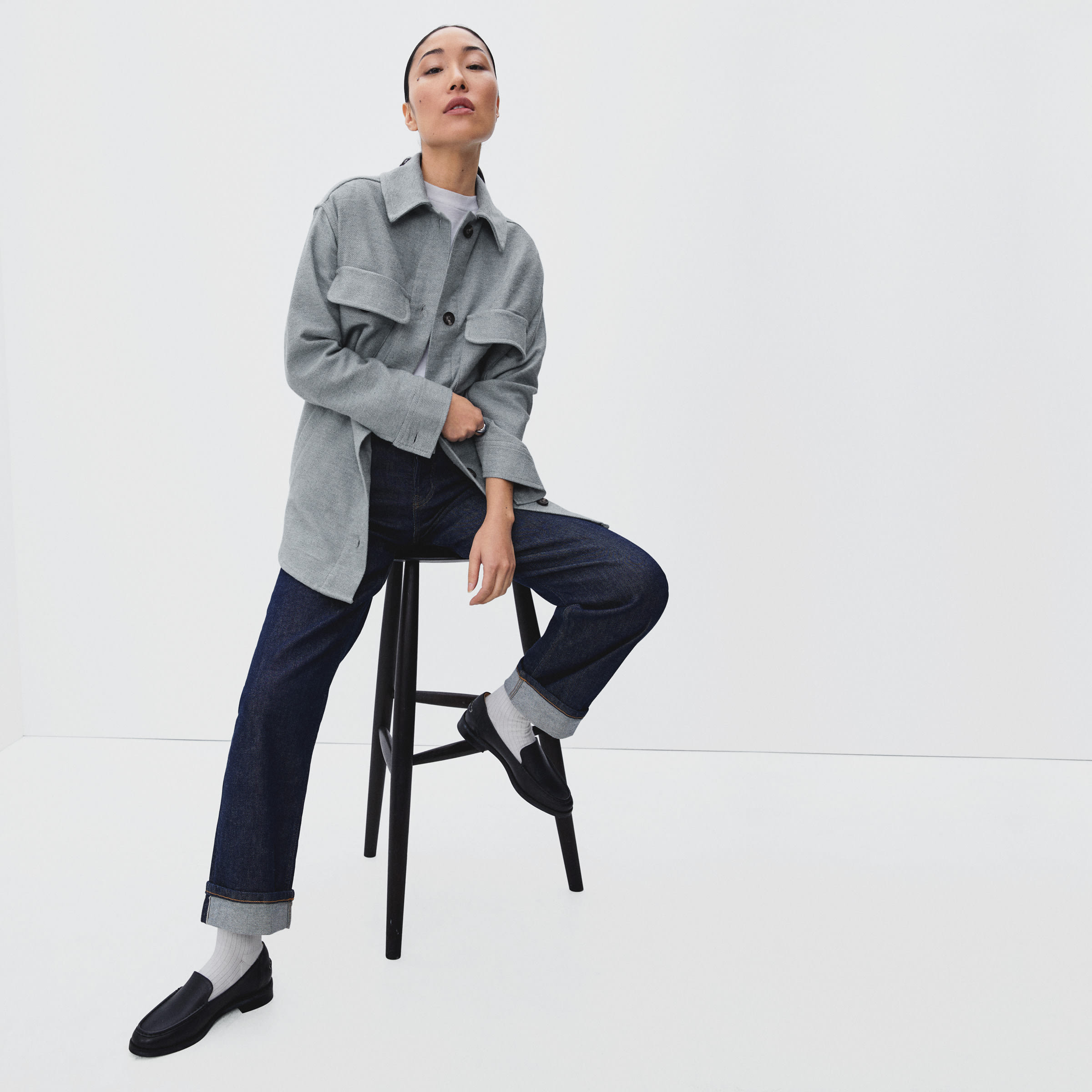 everlane shirt jacket