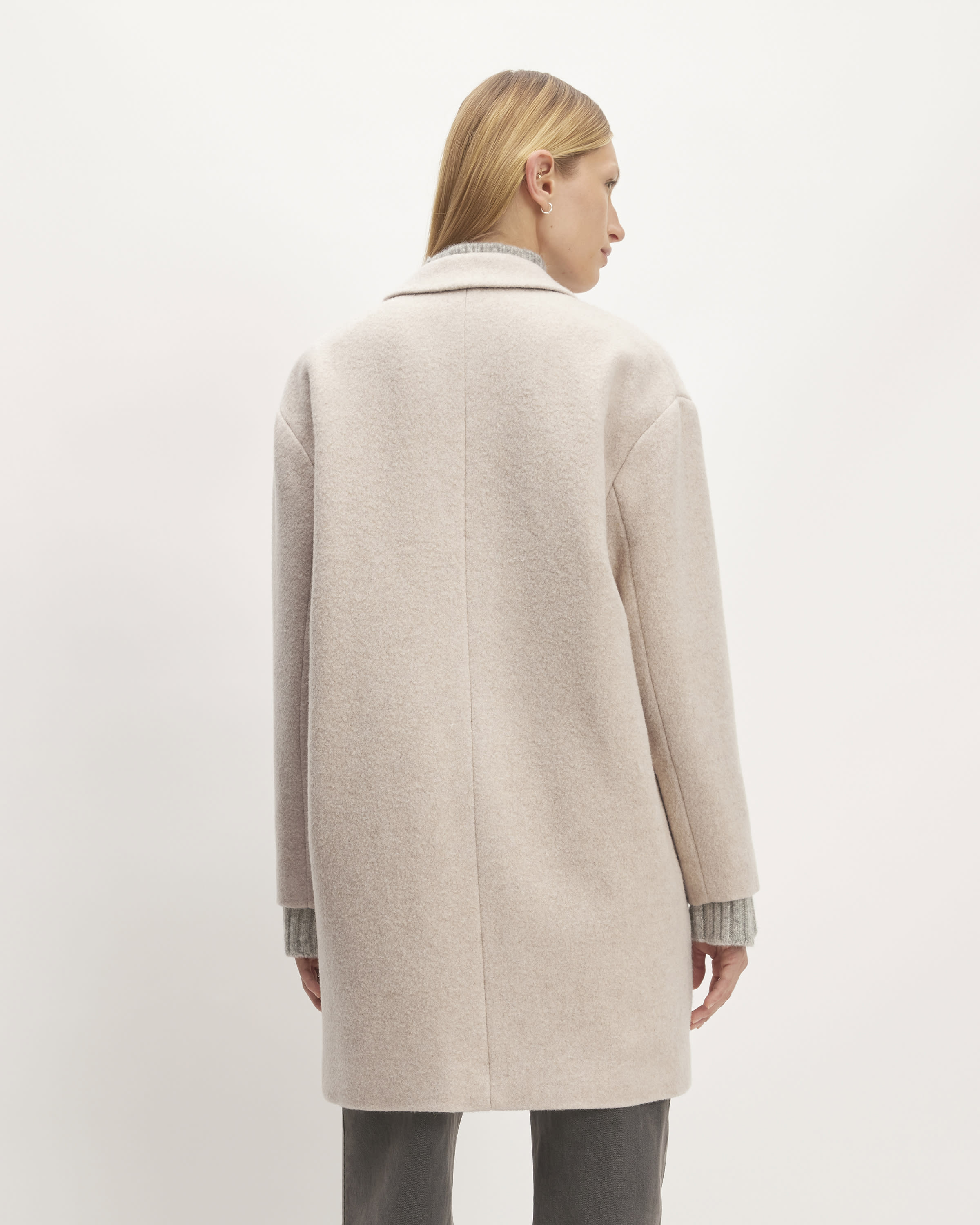 The Italian ReWool® Cocoon Coat Cream – Everlane