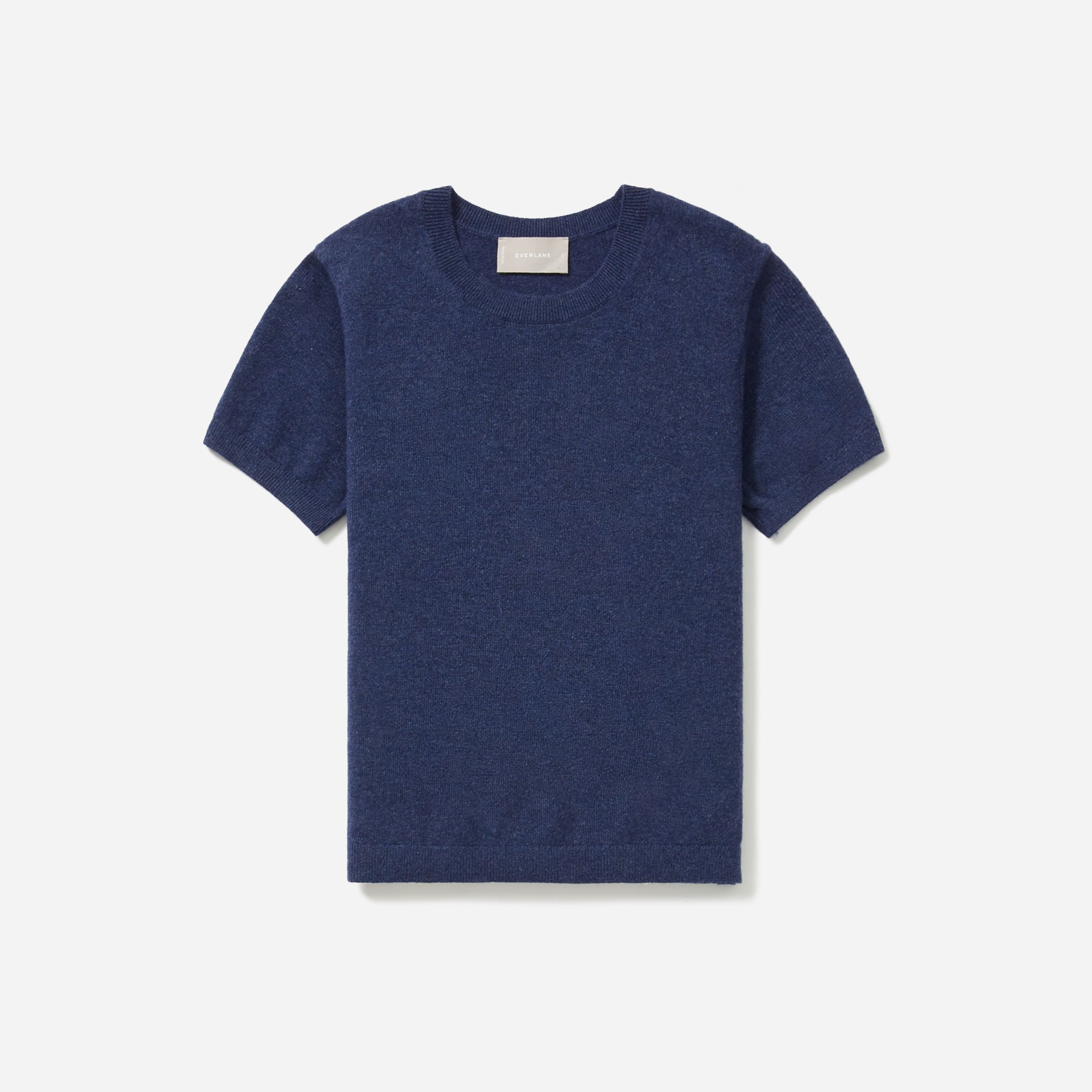 The Cashmere Sweater Tee Heathered Indigo Everlane