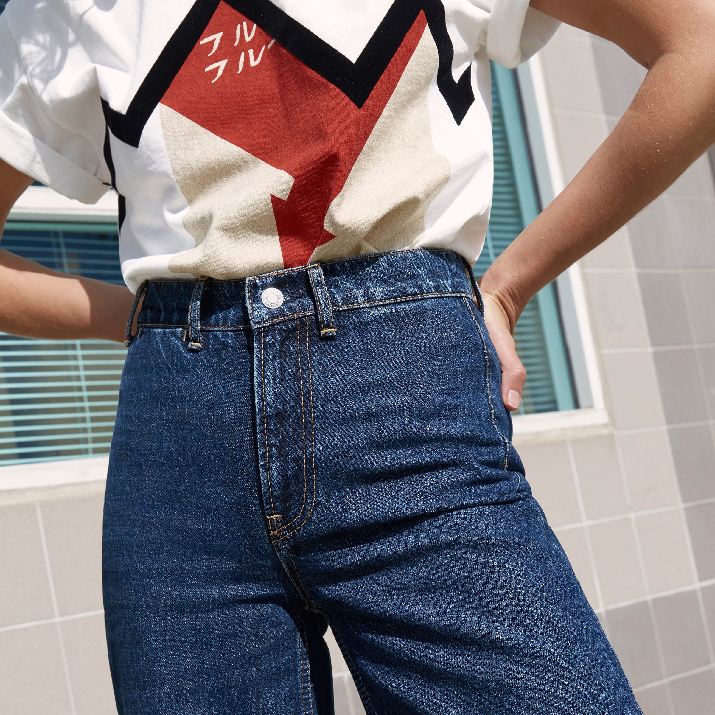 everlane wide leg crop jean
