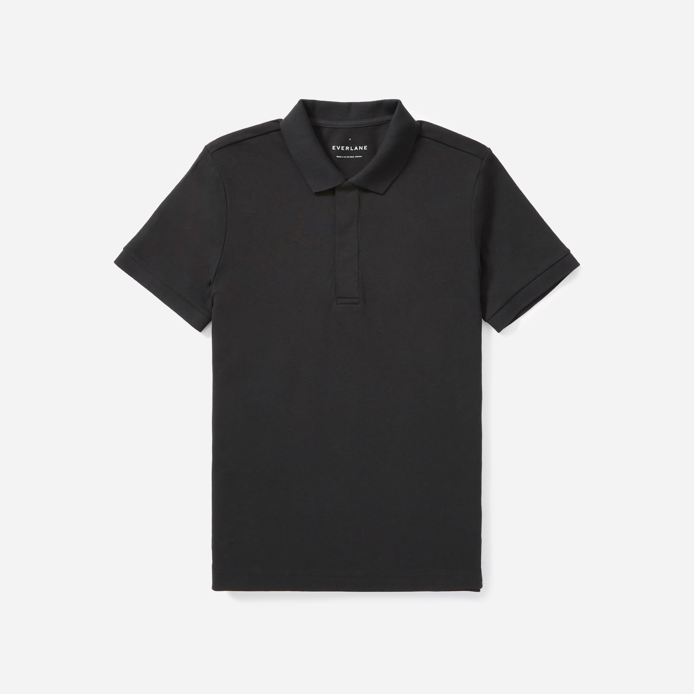 Everlane Men's Performance Polo T-Shirt in Black, Size Large