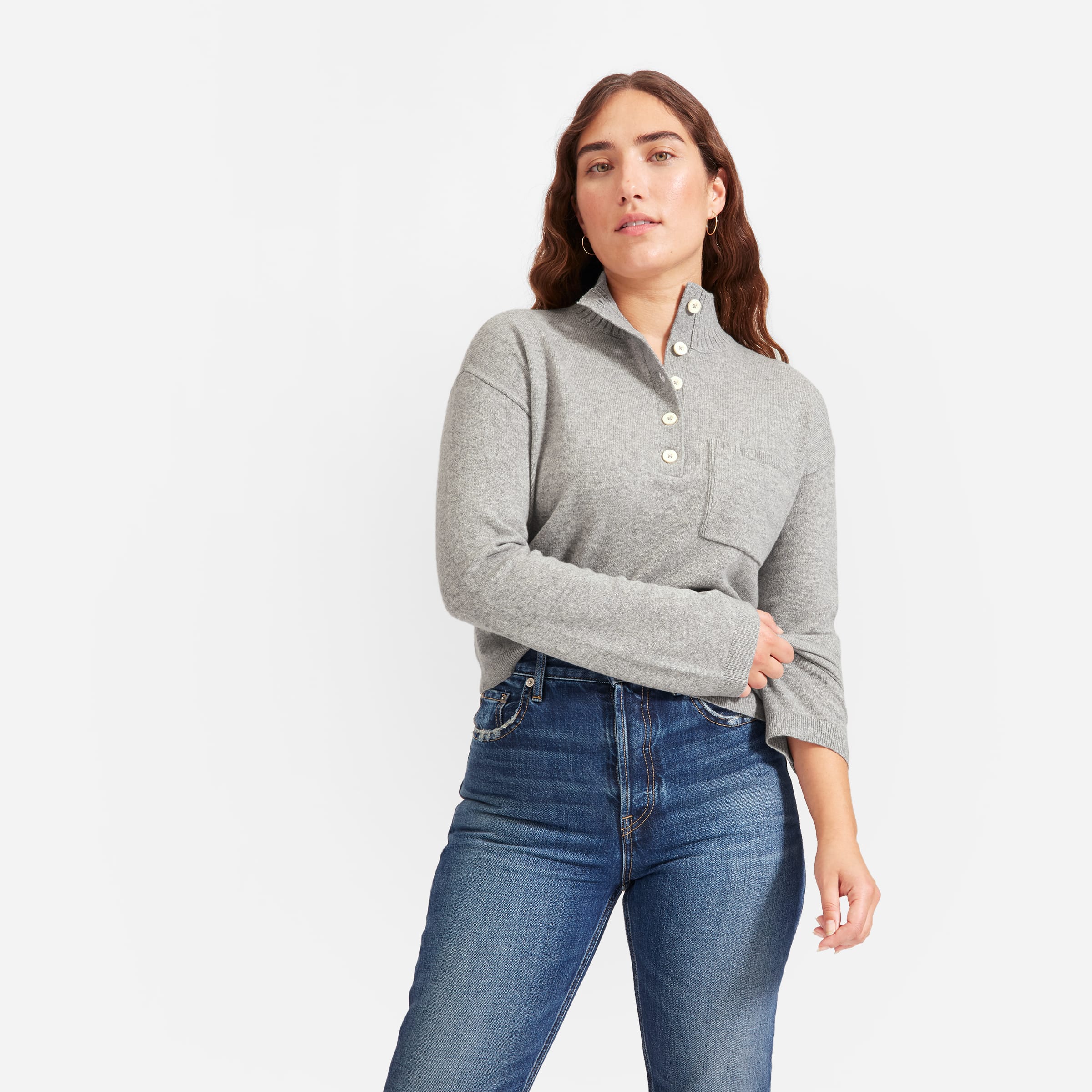 everlane mock neck