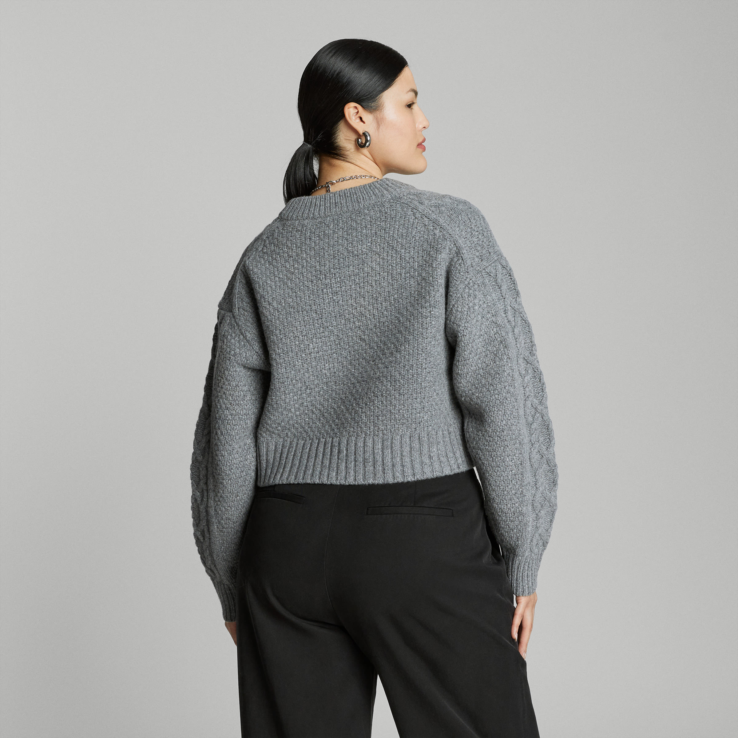 The Good Merino Wool Crewneck Sweater Hare Grey / Graphite – Everlane