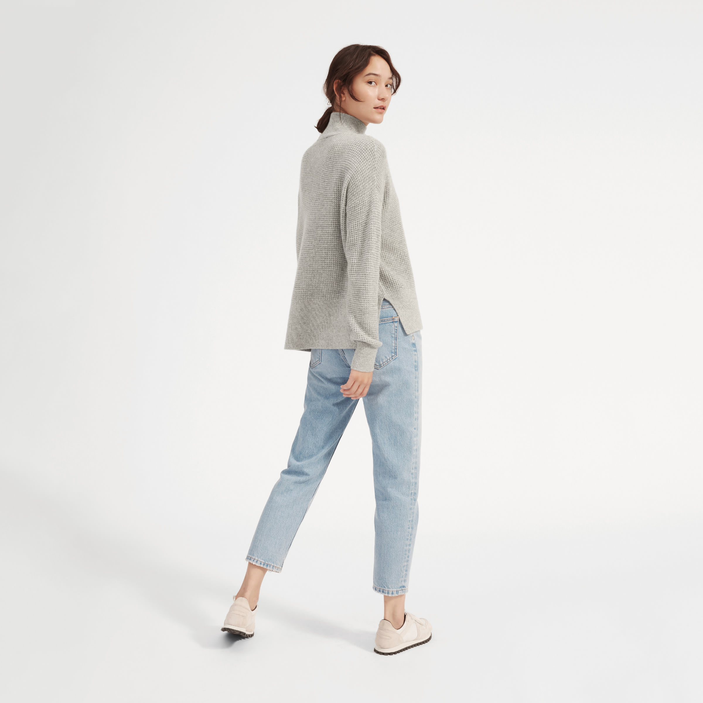 The cashmere waffle square turtleneck outlet