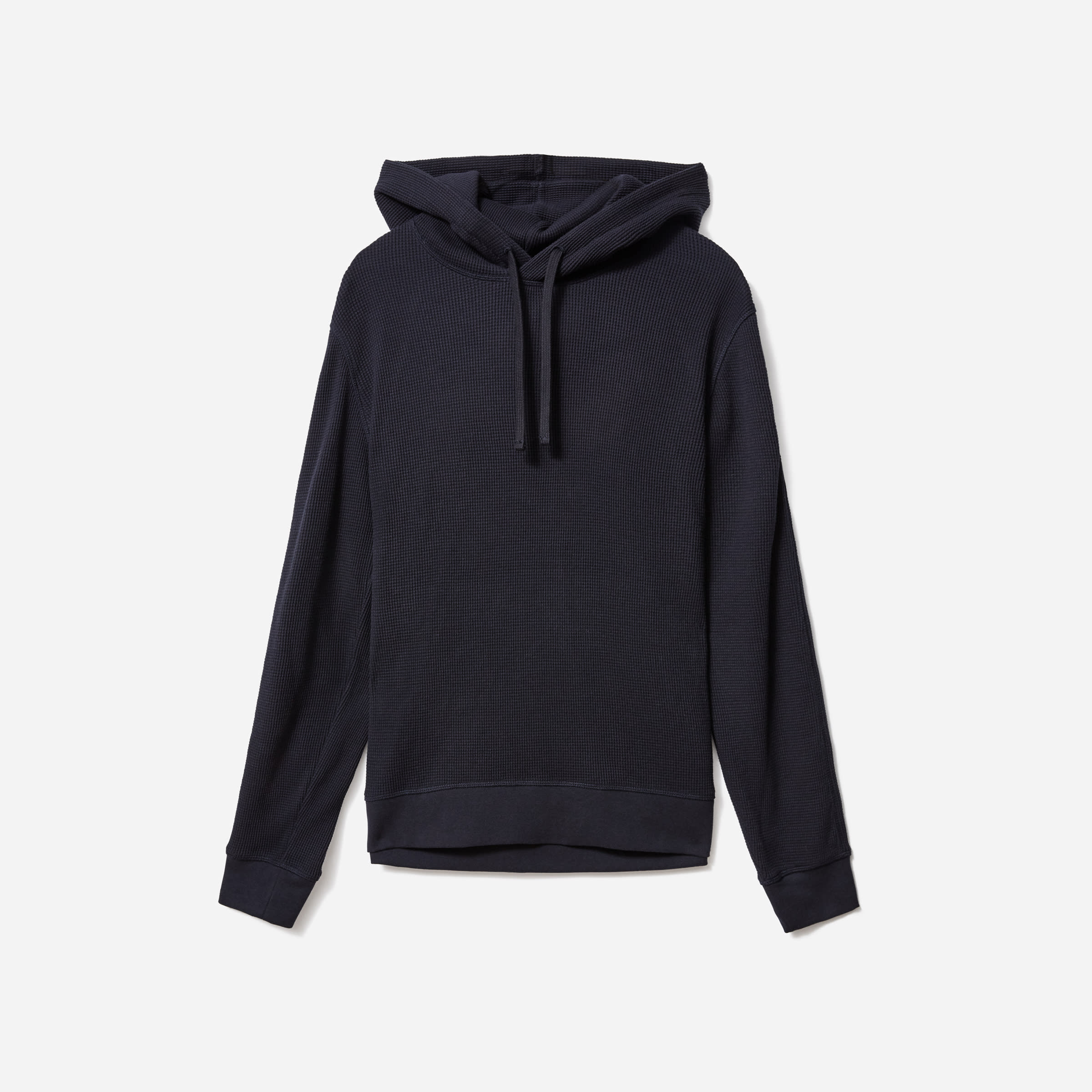 The Waffle-Knit Hoodie Black – Everlane