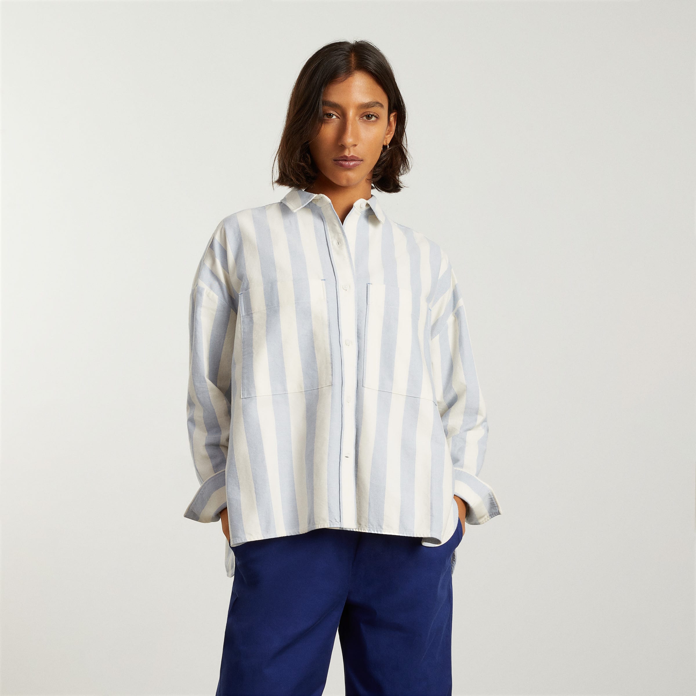 boxy oxford shirt