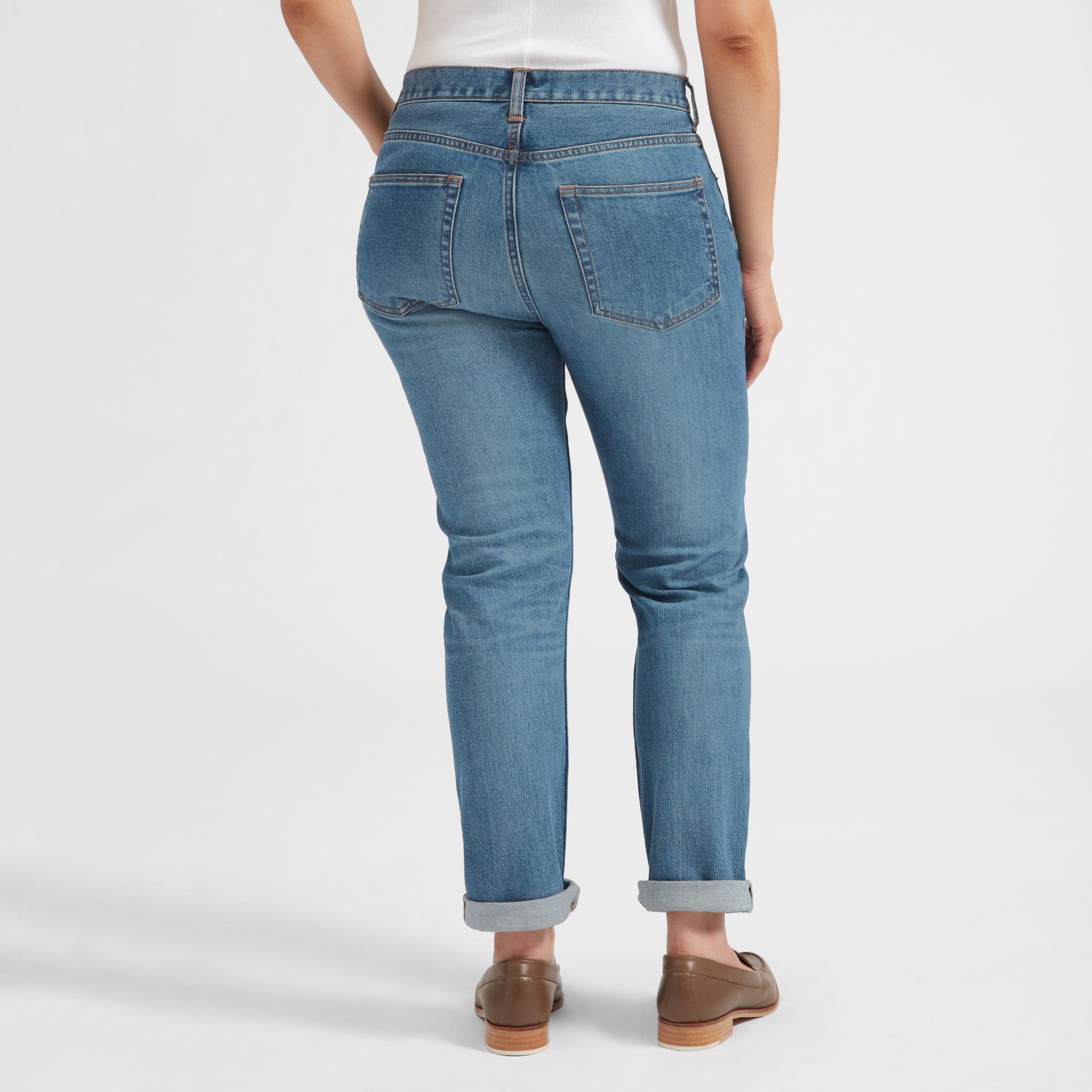 The Modern Boyfriend Jean Mid Blue 