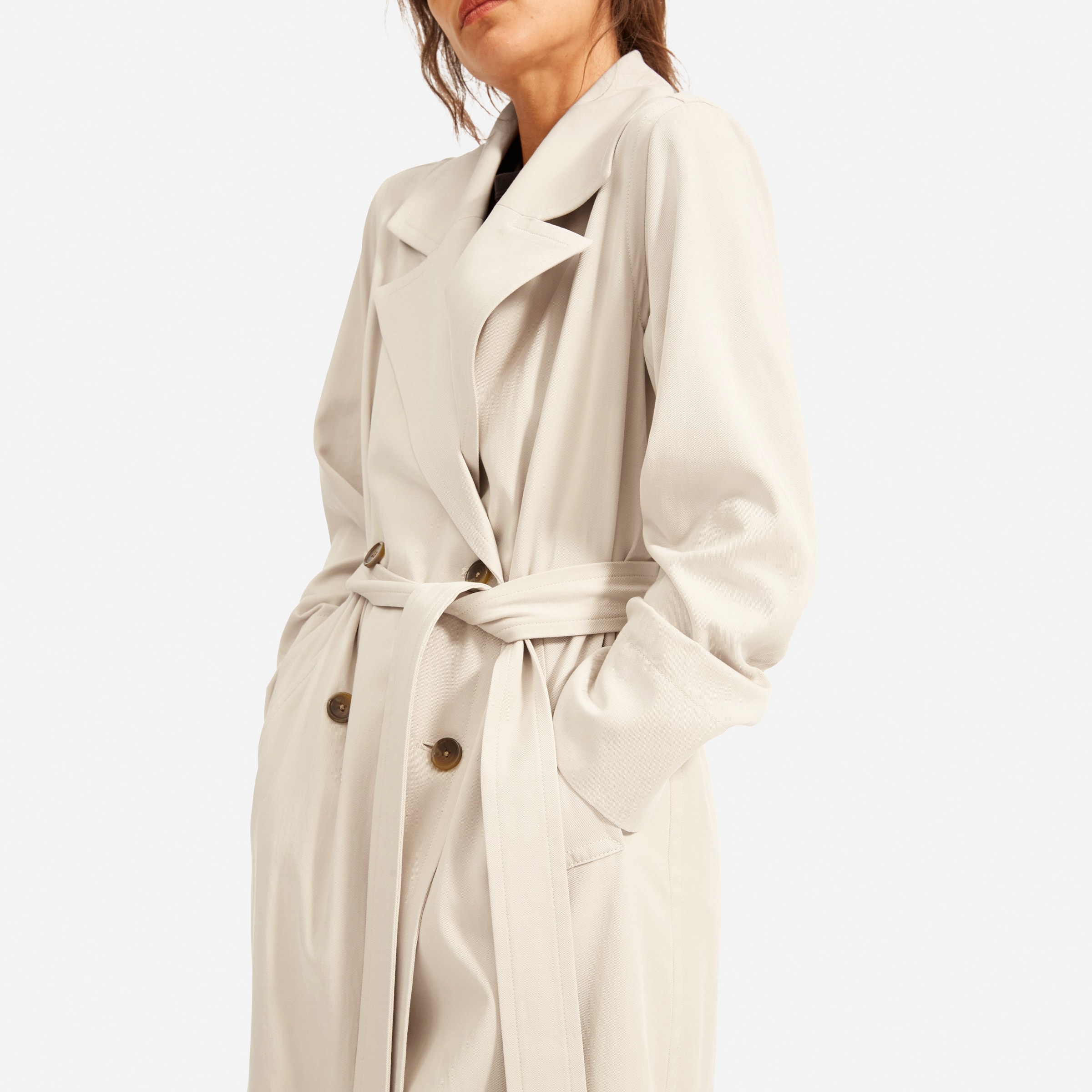 Women's drape trench coat clearance