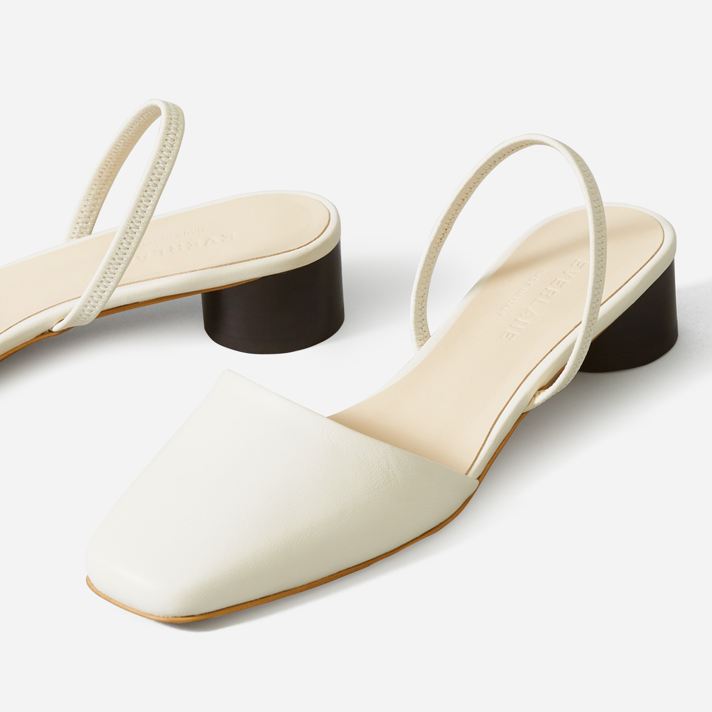 everlane square toe slingback review