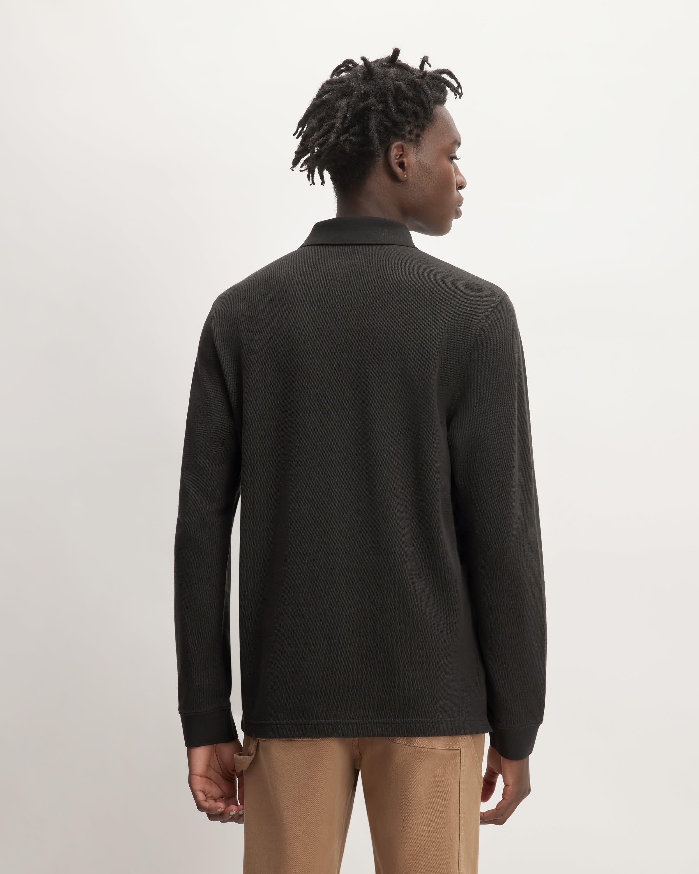 The Long Sleeve Pique Polo